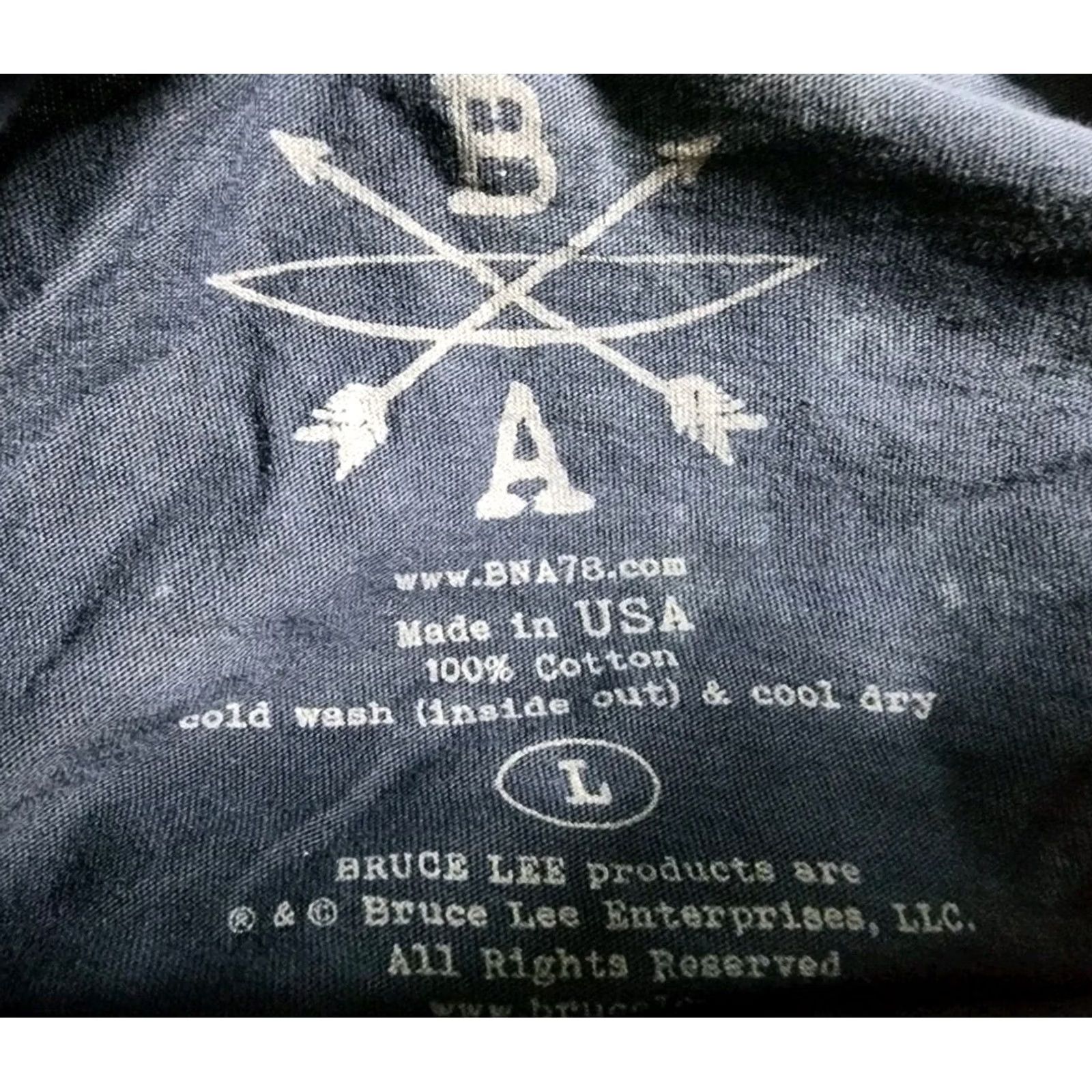 Lee Mens L Bruce Lee DJ Mineral Washed Foil T Shirt Officially Licensed Size US L / EU 52-54 / 3 - 5 Thumbnail