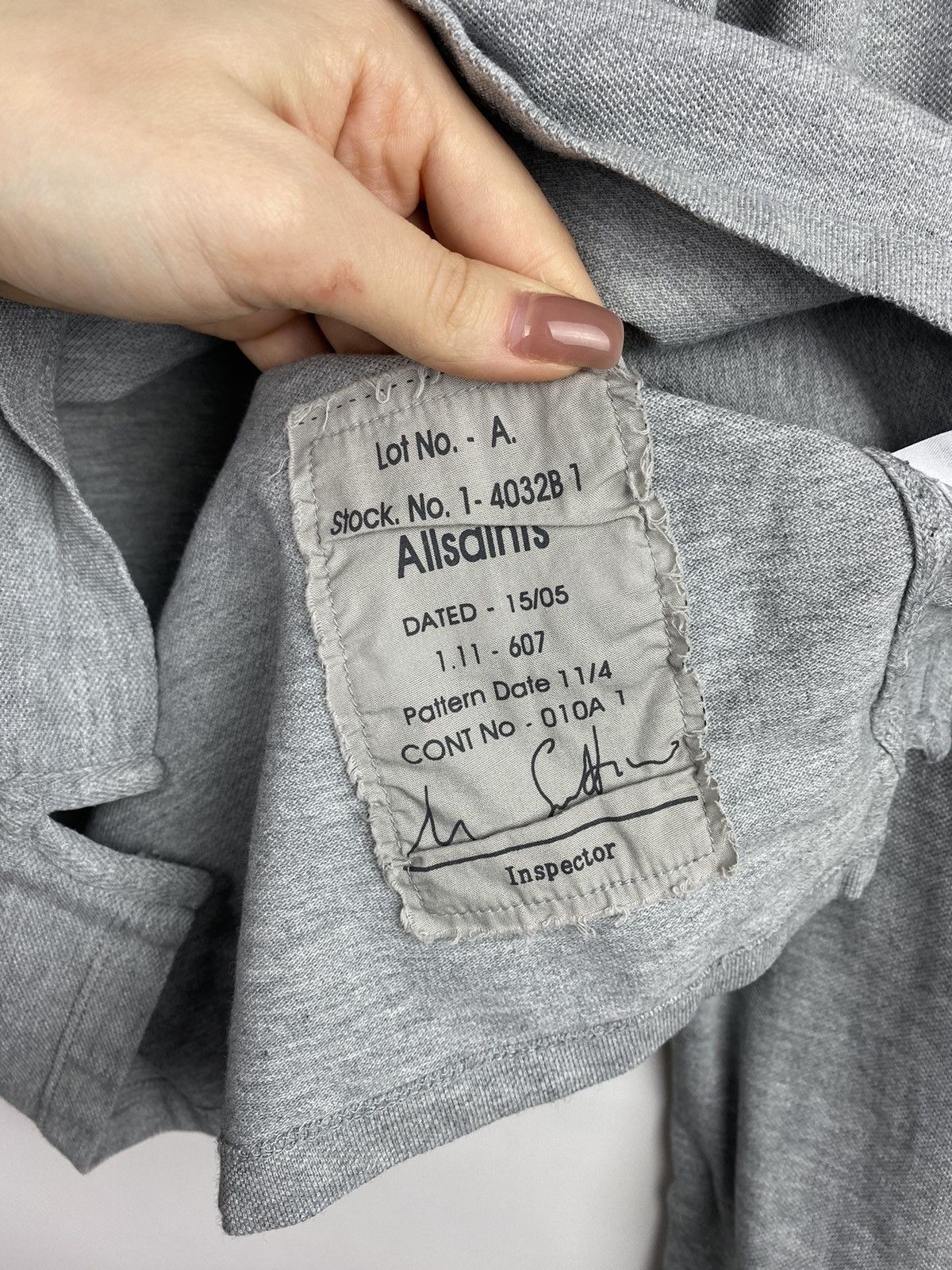 Allsaints Allsaints Sandringham Long Sleeve Men’s Polo Shirt Size M Size US M / EU 48-50 / 2 - 15 Thumbnail