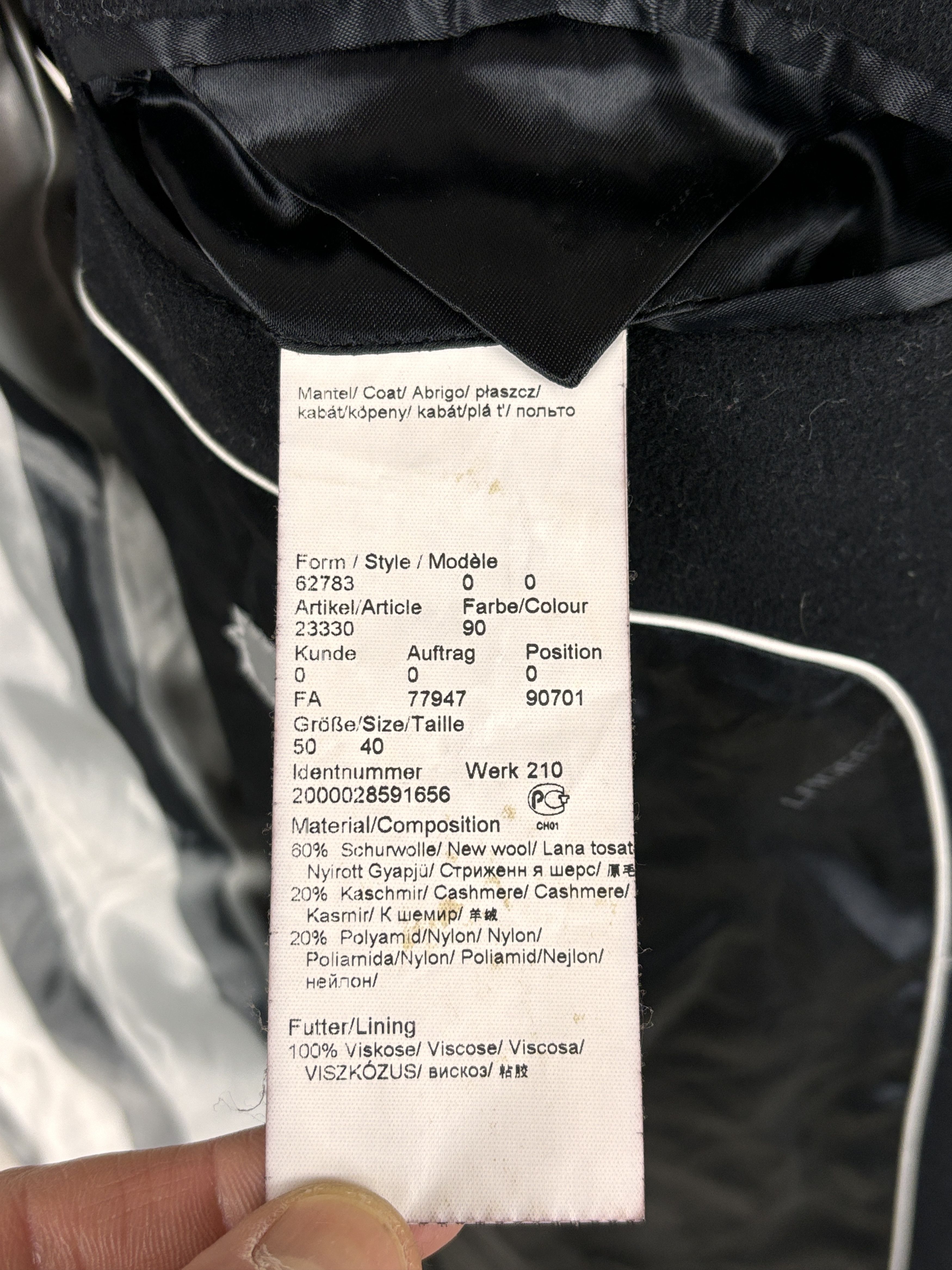 Karl Lagerfeld Karl Lagerfeld Wool Cashmere Blend Coat EU 50 / US 40 Size US M / EU 48-50 / 2 - 15 Thumbnail