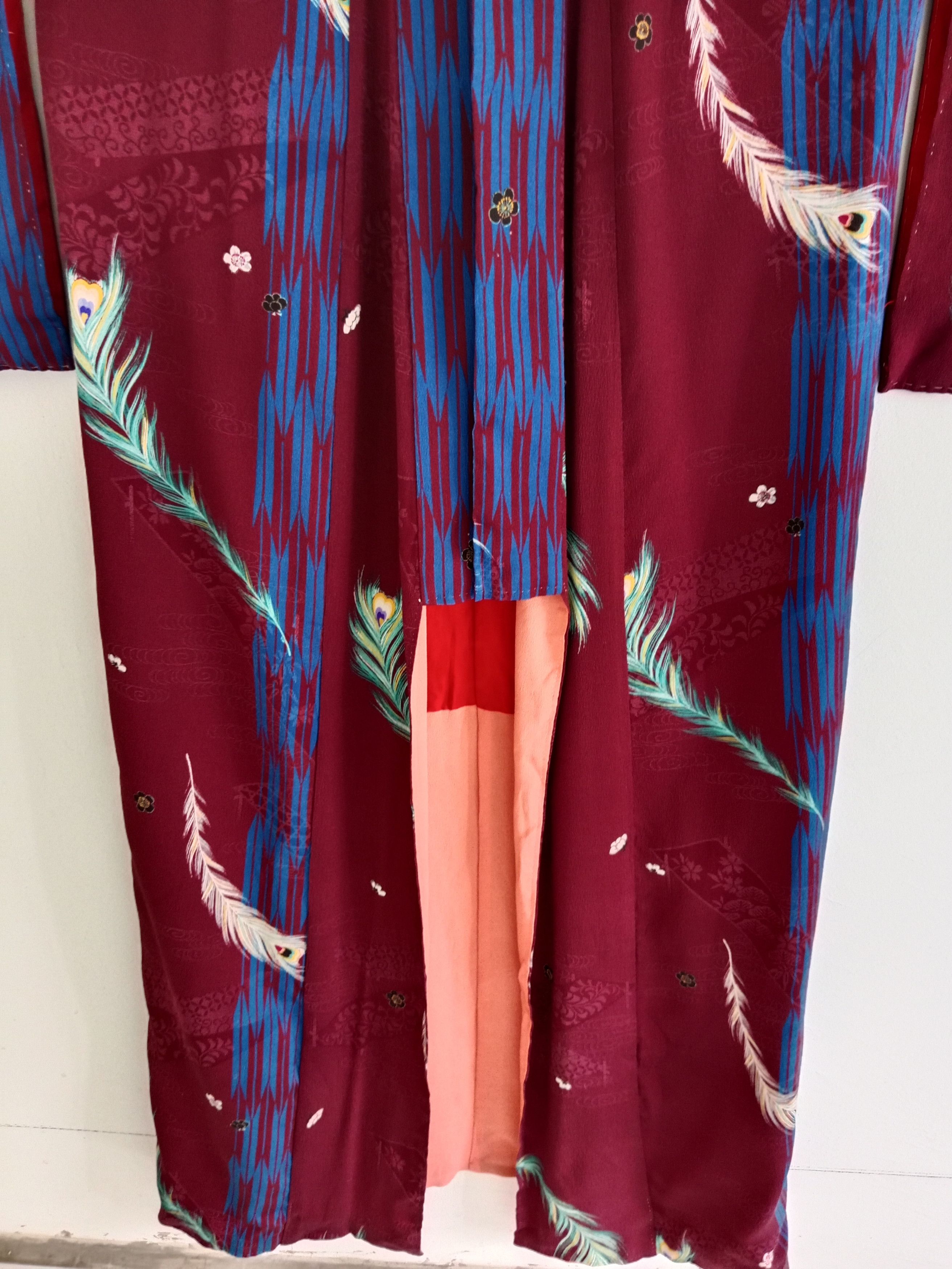 Japanese Brand × Vintage Vintage Yukata Silk Kimono Nice Motif Japanese Brand Size ONE SIZE - 6 Thumbnail