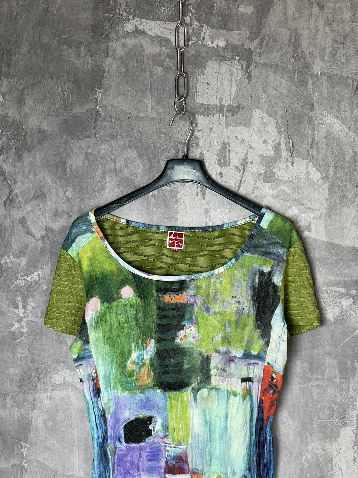 Japanese Brand Avant Garde Art Painting Multicolour JPG style Y2K T shirt Size M / US 6-8 / IT 42-44 - 2 Thumbnail