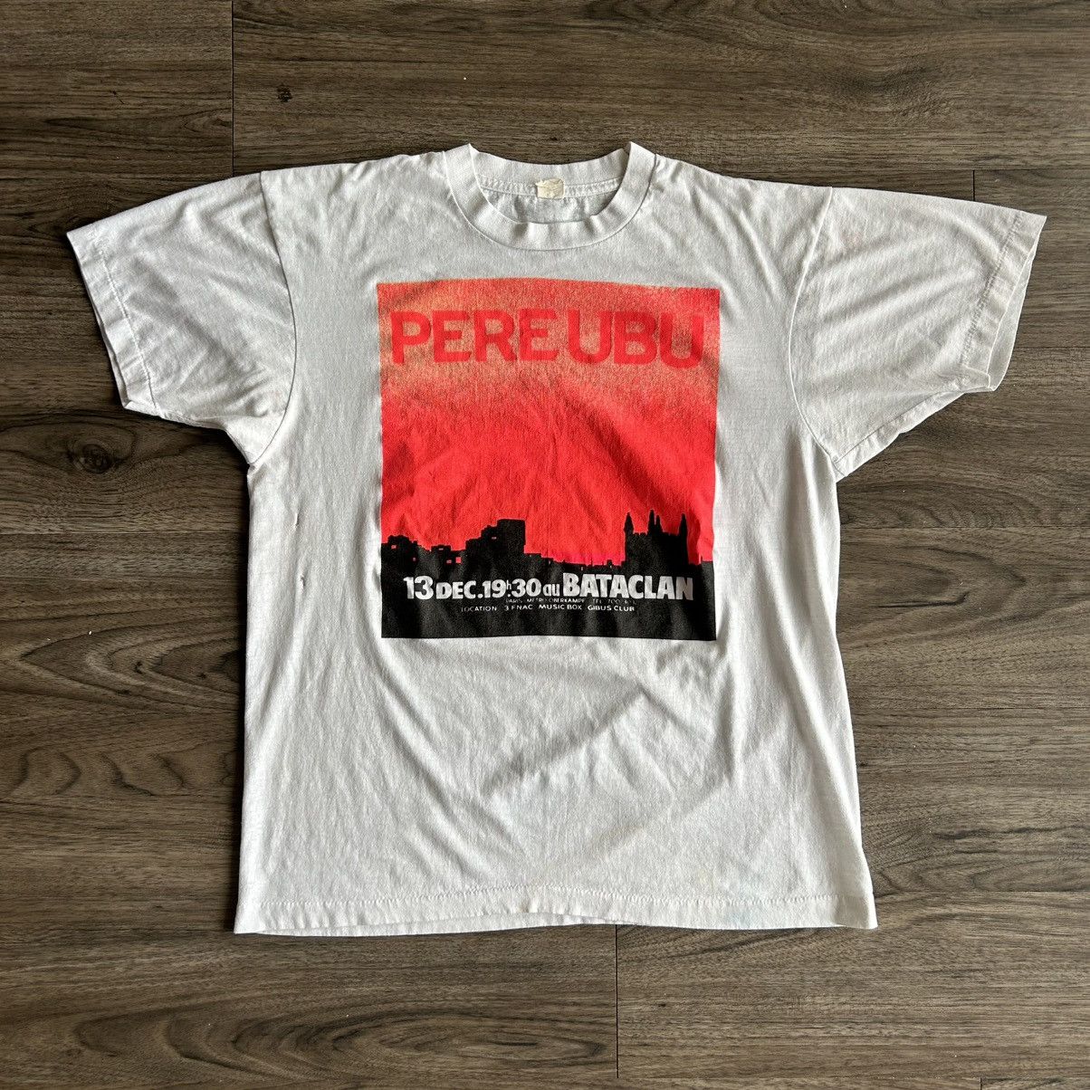 Band Tees 80s Vintage Pere Ubu Post Punk Band Concert Tee Sz L Size US L / EU 52-54 / 3 - 1 Thumbnail