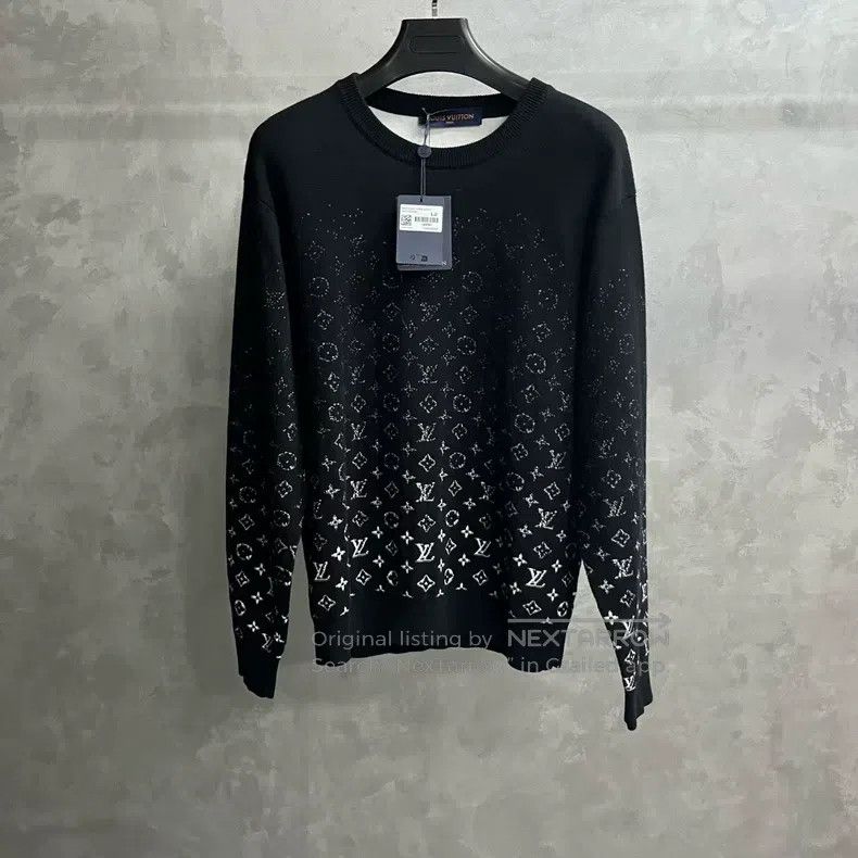 Louis Vuitton Louis Vuitton Black presbyopic gradient crew neck long sle Size US L / EU 52-54 / 3 - 1 Thumbnail