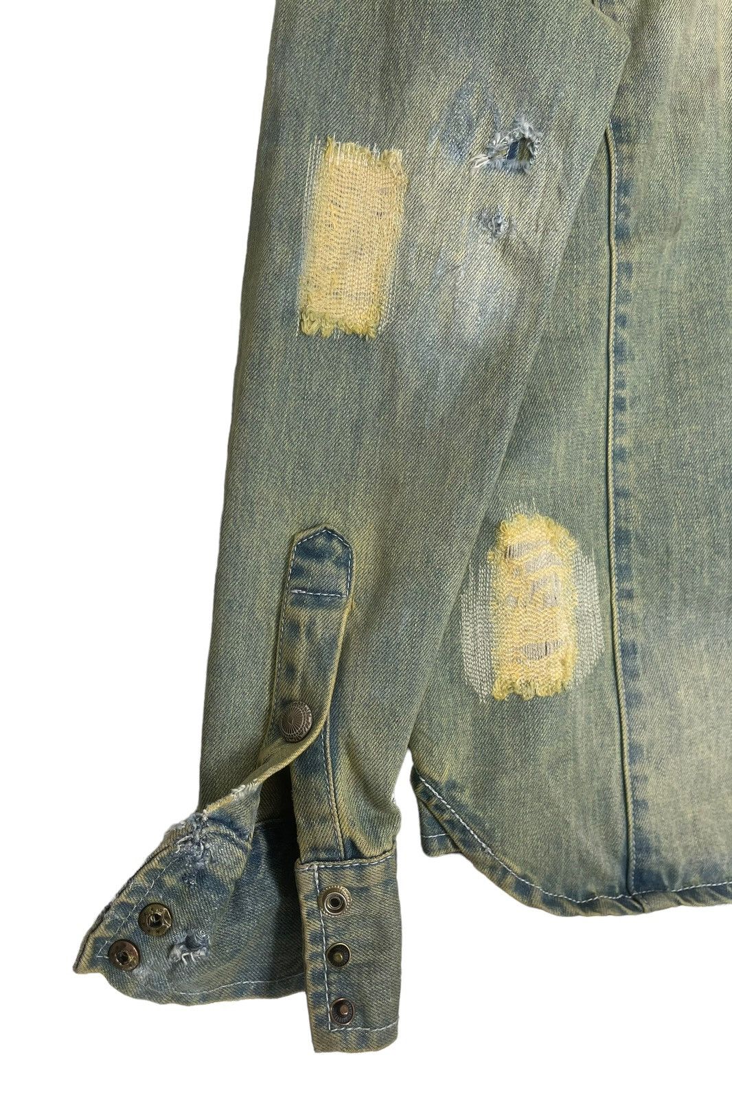 If Six Was Nine Vintage Distressed NAUGHTY CHROME HEARTS Inspired Mud Wash Size US XS / EU 42 / 0 - 8 Thumbnail