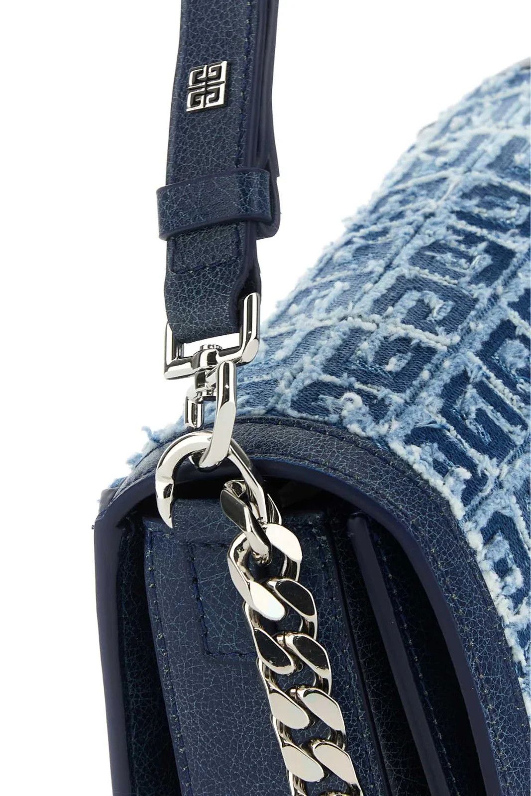 Givenchy o1srvl11e0225 Size: OS/Denim Medium Shoulder Bag in Blue Size ONE SIZE - 4 Thumbnail