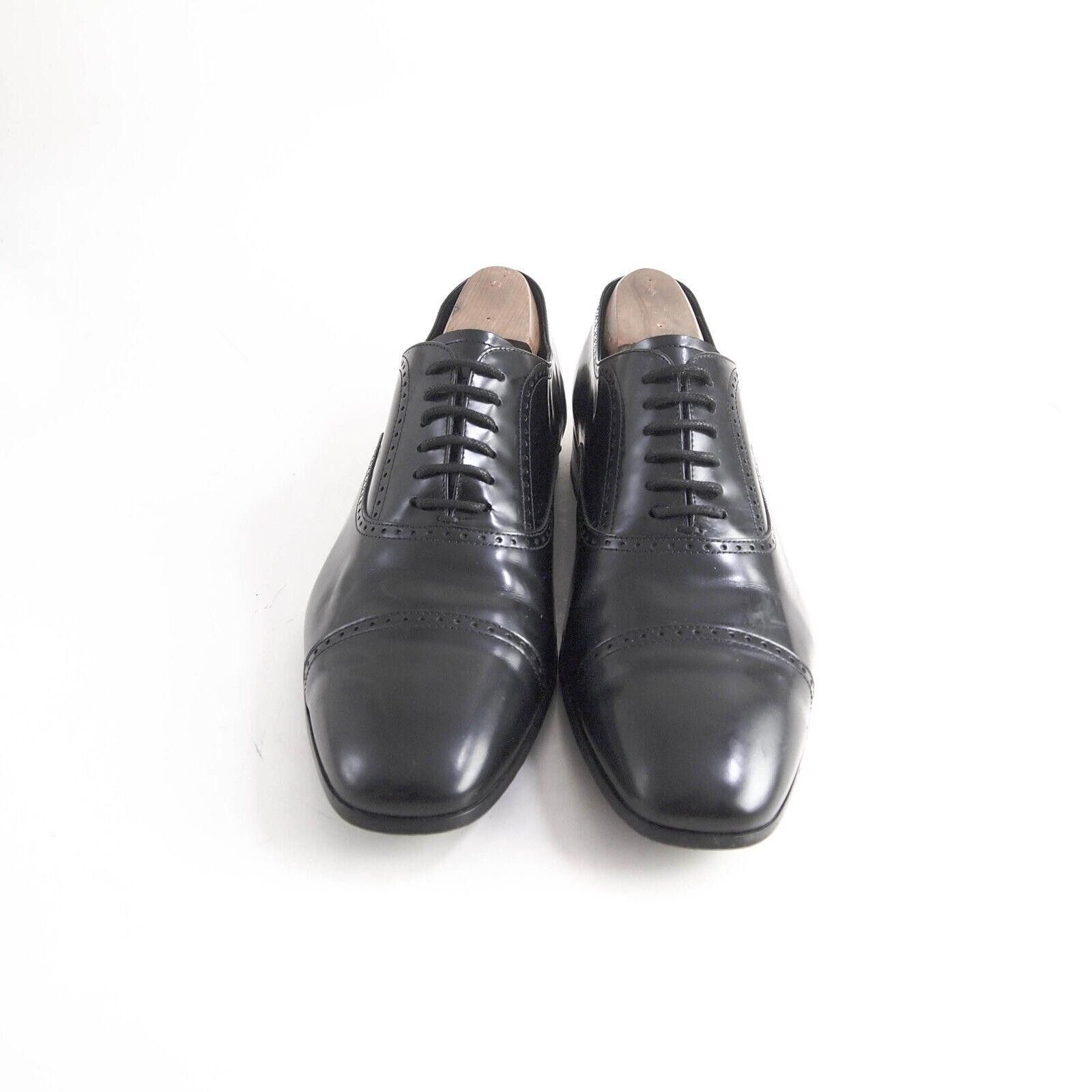 Tod's TODs Cap Toe Oxfords Black Leather Size US 11 EU 44 $820 Size US 11 / EU 44 - 3 Thumbnail