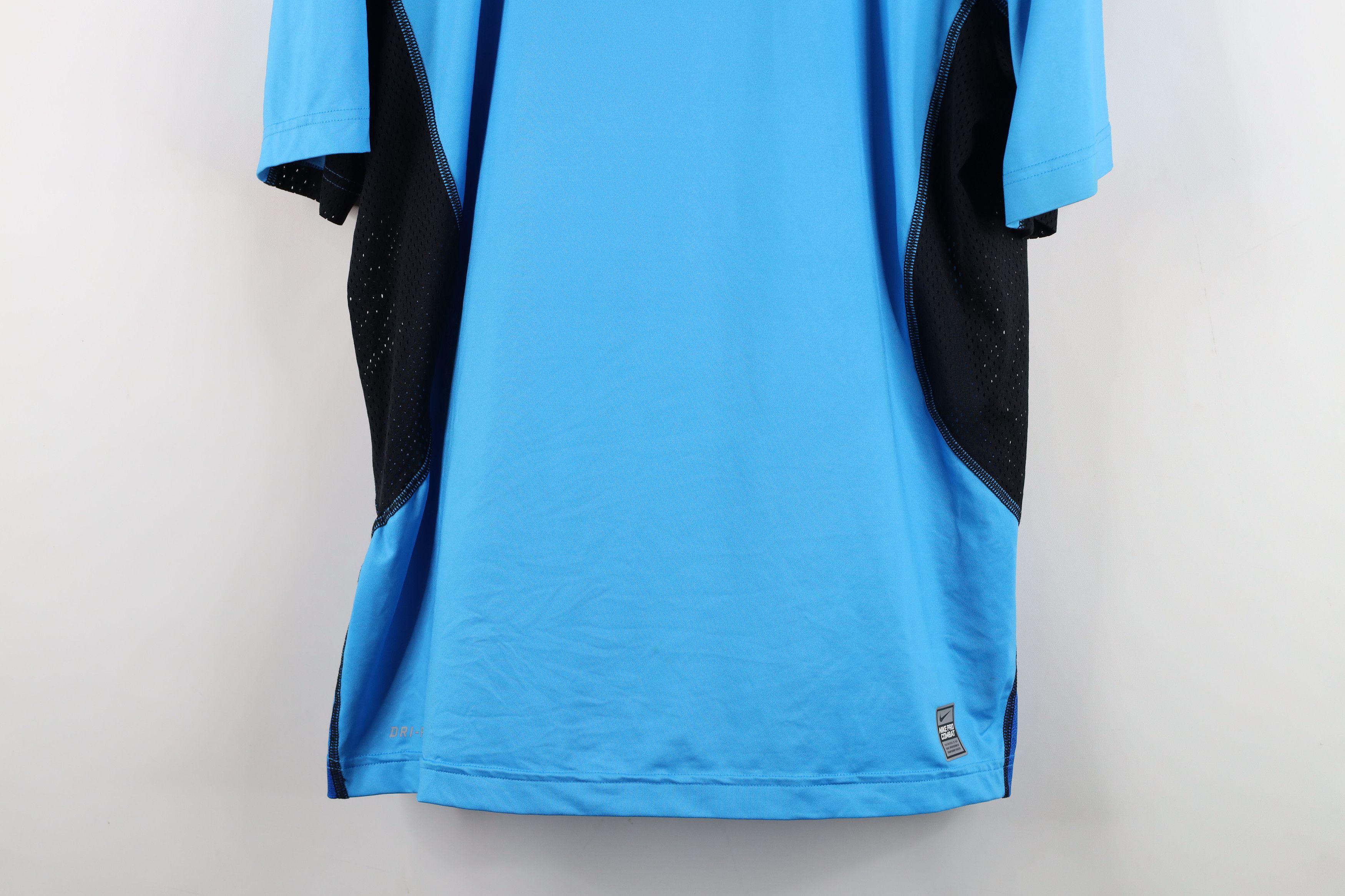 Nike Nike Pro Combat Fitted Camouflage Training T-Shirt Blue Size US XL / EU 56 / 4 - 3 Thumbnail