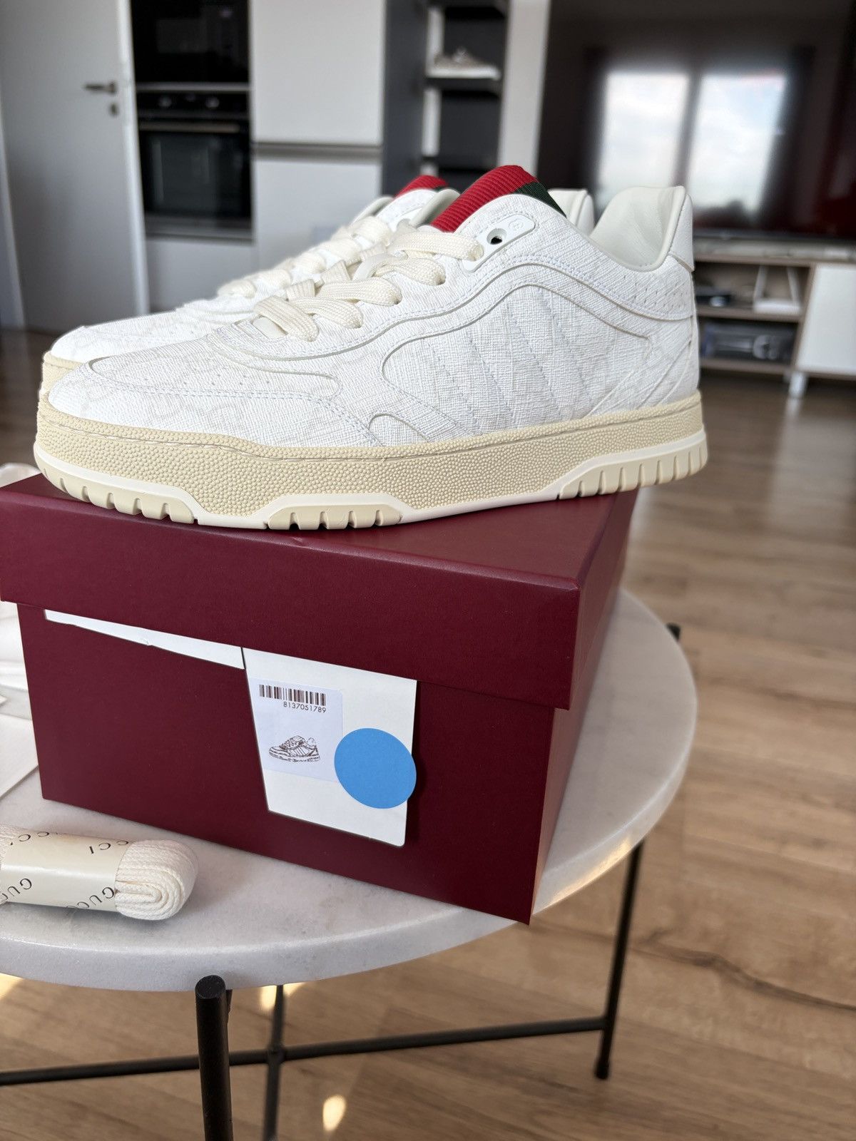 Gucci Gucci Re-Web GG canvas white Size US 7 / IT 37 - 7 Thumbnail