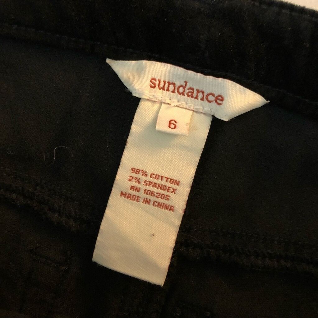 Other Sundance Catalog Womens Slim Skinny Jeans Velvet Black Stret Size 28" / US 6 / IT 42 - 9 Thumbnail