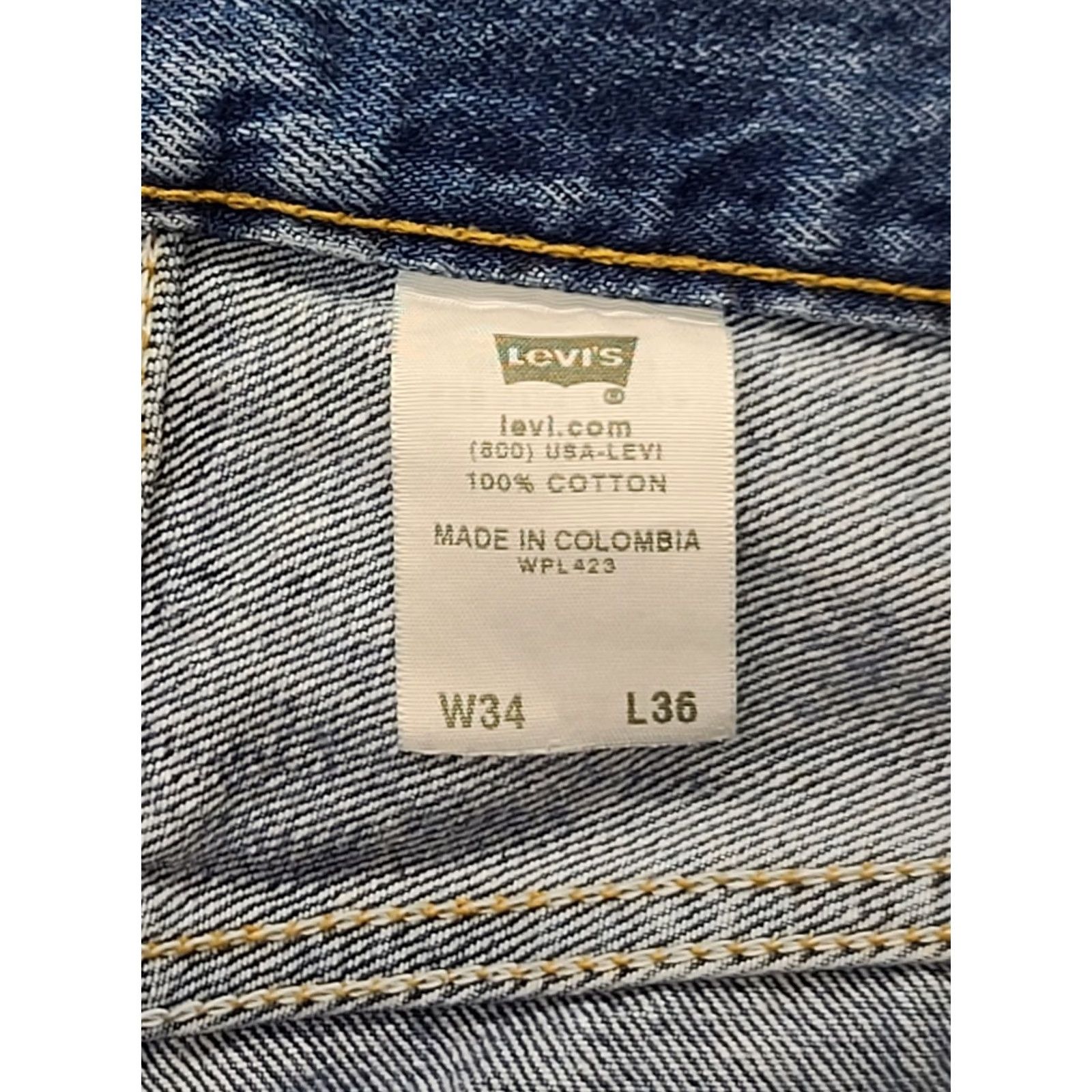 Levi's VINTAGE Levi's 501 XX Original Fit Jeans 34x36 Mens Stonewash Blue Button Fly VTG Size US 34 / EU 50 - 3 Thumbnail