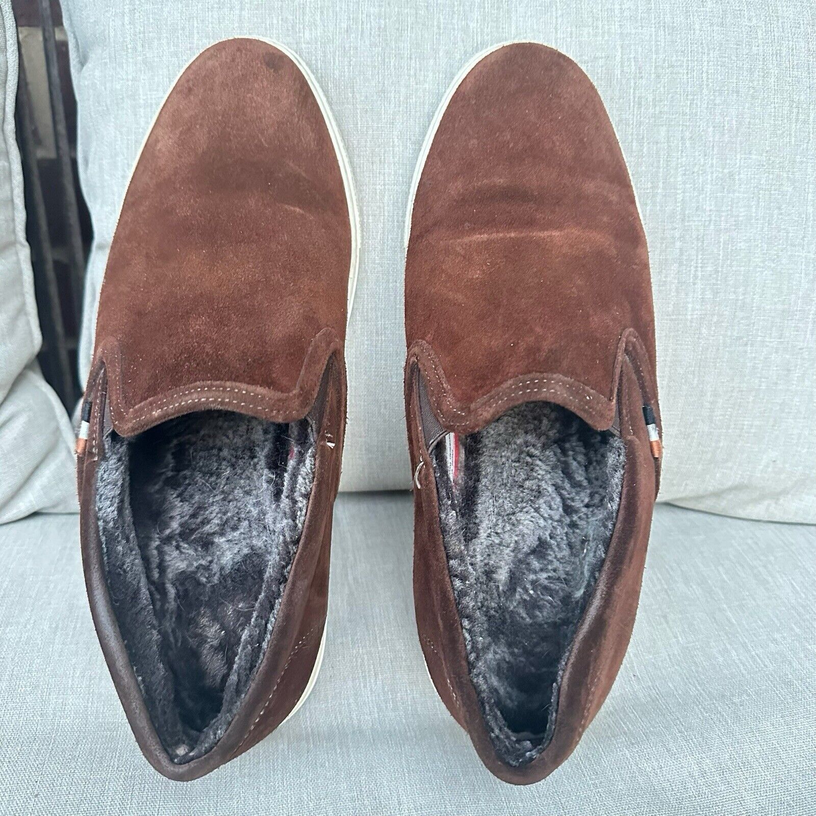Allen Edmonds Allen Edmonds Courtside Slip On Shearling Loafer Suede 9.5 Size US 9.5 / EU 42-43 - 9 Thumbnail