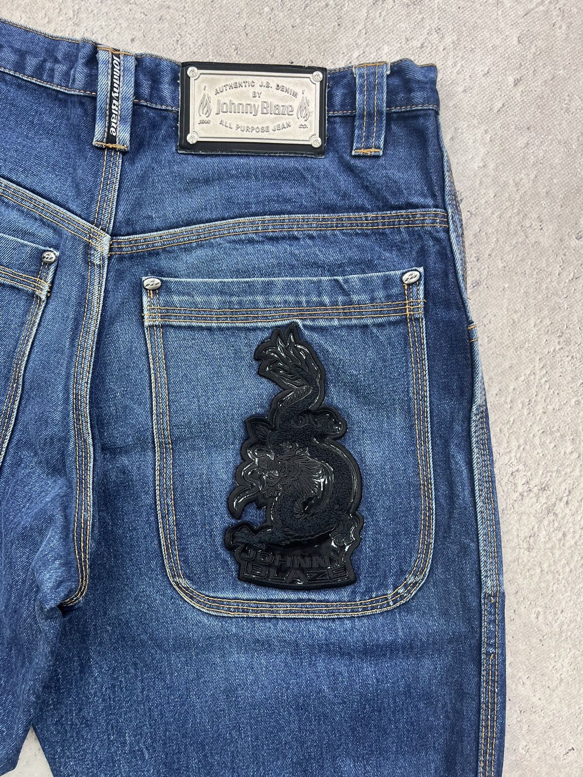 Rap Tees × Vintage 90's Johnny Blaze Method Man Cropped Baggy Jnco style Pants Size US 32 / EU 48 - 11 Thumbnail