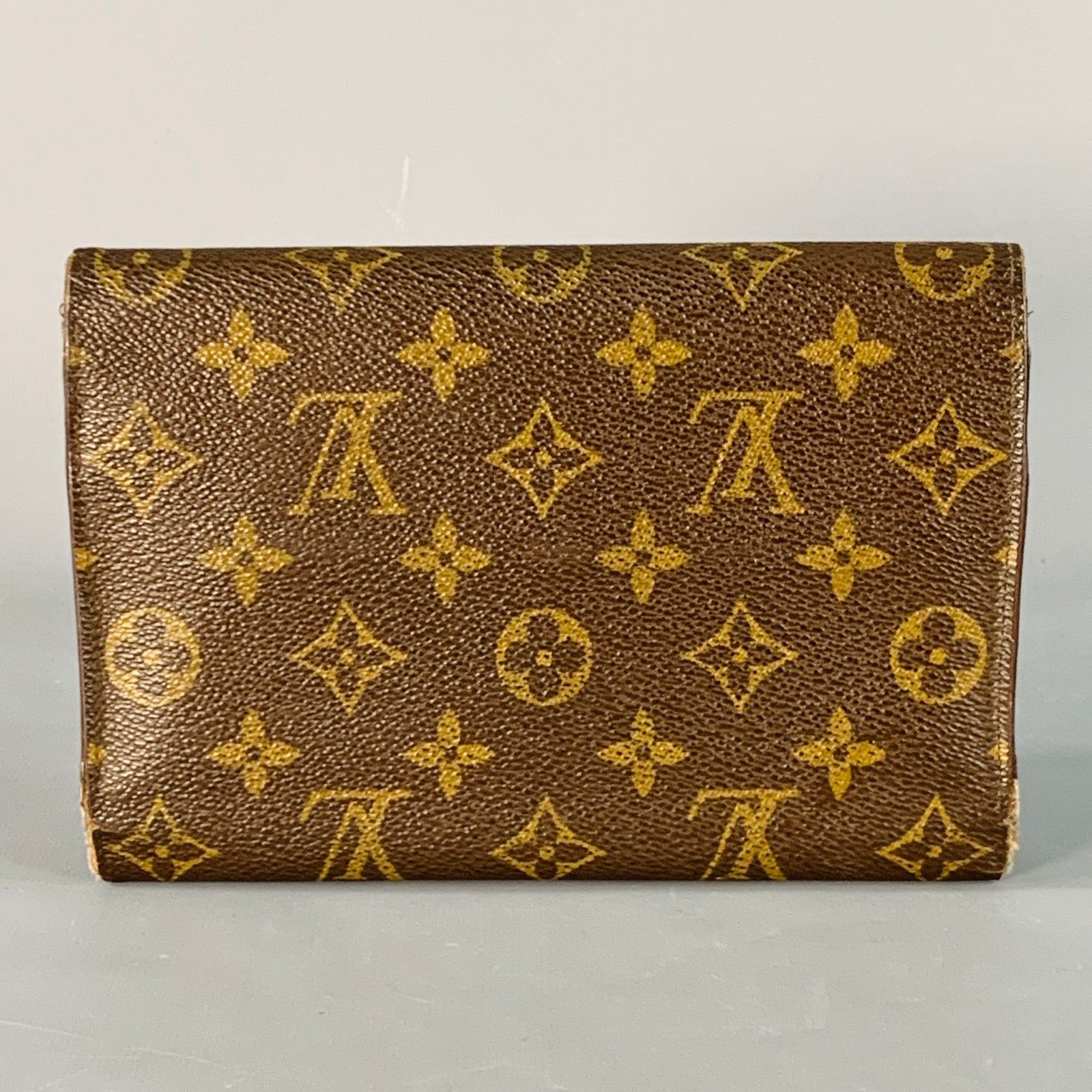 Louis Vuitton LOUIS VUITTON Brown Brass Monogram Coated Canvas Wallet Size ONE SIZE - 2 Thumbnail