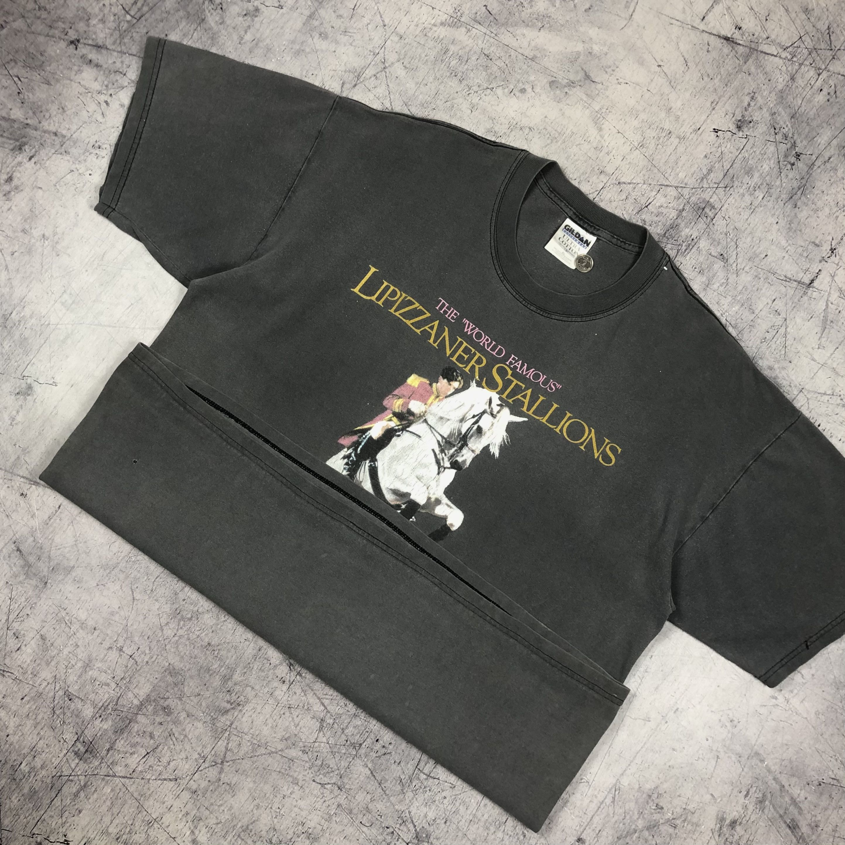 Vintage Lipizzaner Stallion World Famous Tour Vintage 90s Tee Size US XL / EU 56 / 4 - 6 Thumbnail