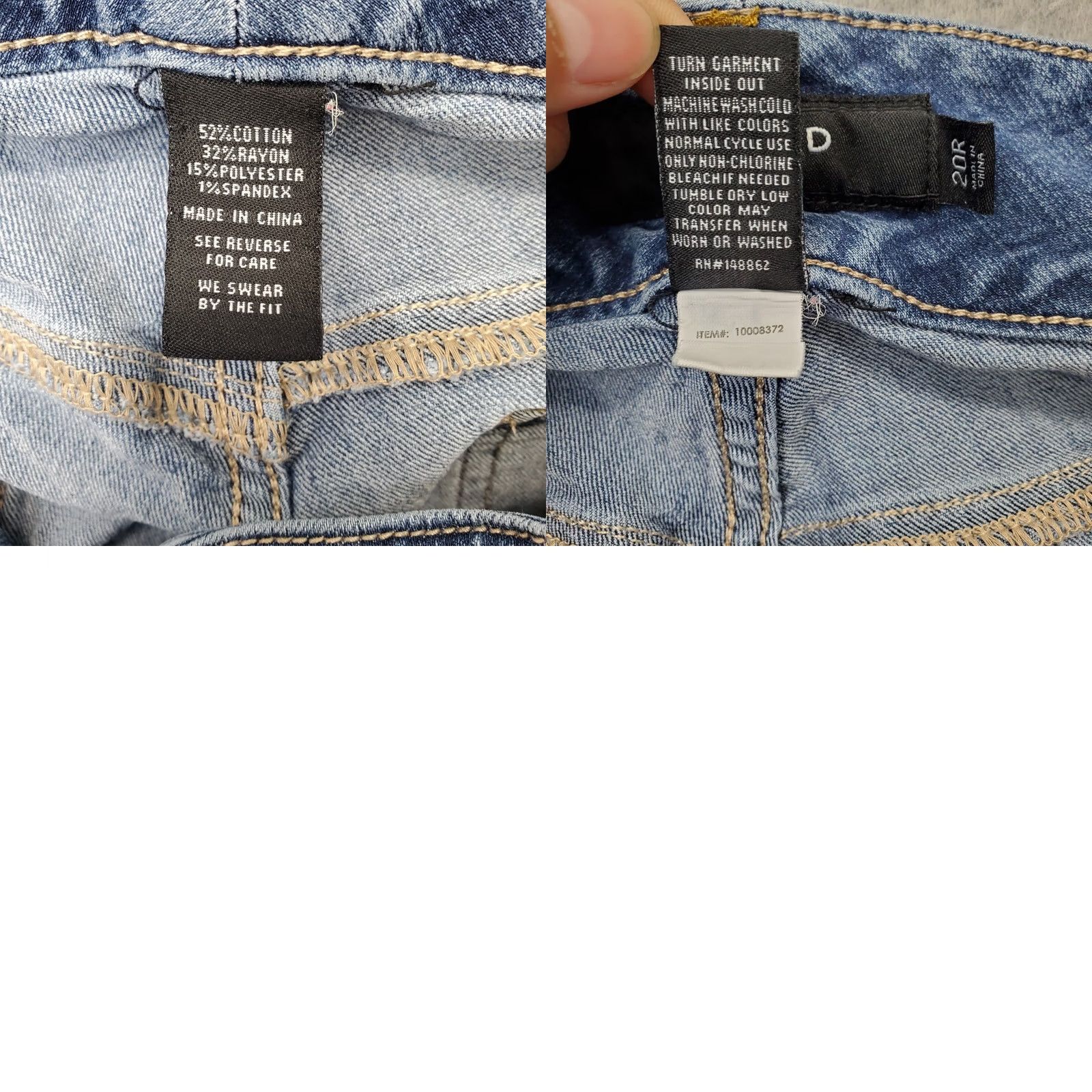 Torrid Torrid Jeans Womens 20R Blue Denim Stretch 5-Pocket Skinny Leg Button Fly Jeans Size 42" / US 20 - 8 Thumbnail