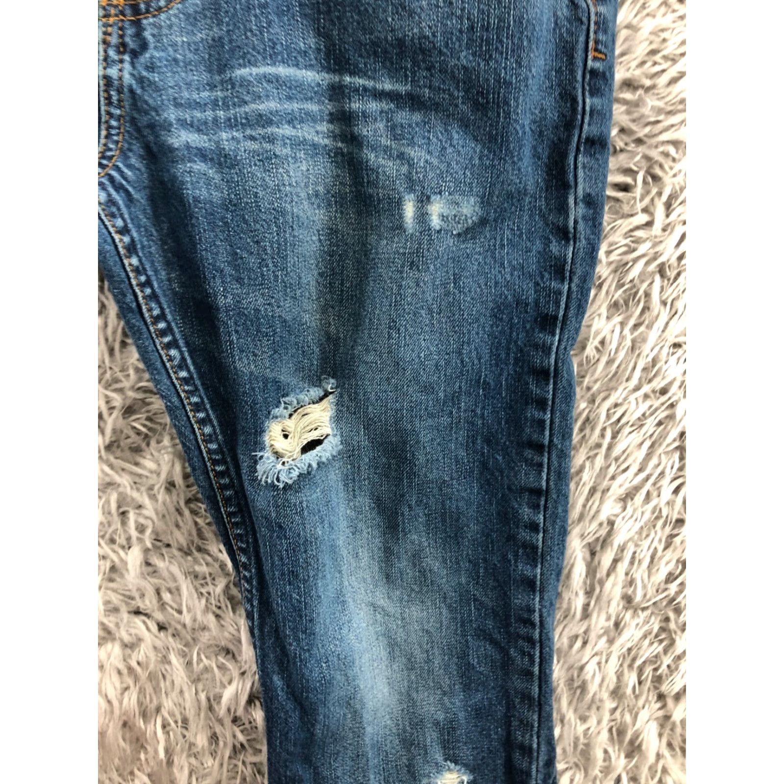 Vintage Bullhead Jeans Slim Straight Bullhead 30x30 Mens Mid Blue Wash Casual Regular Size 30 5-Pocket Denim Cotton Blend Belt Loops Zip Front Vintage No Size US 30 / EU 46 - 5 Thumbnail