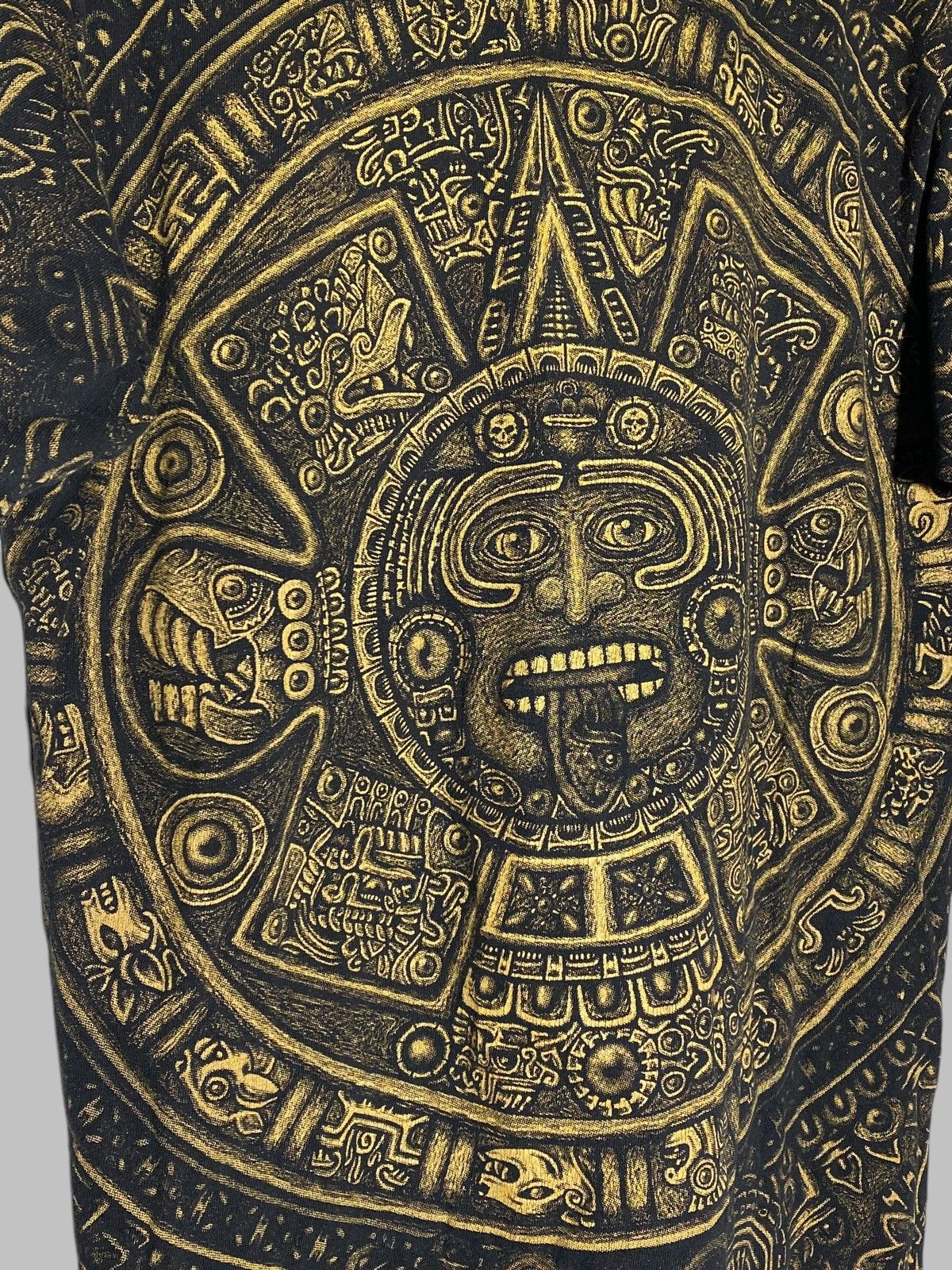 Band Tees × Vintage Vintage Y2K Aztec AOP Mexico Puerto Vallarta T Shirt Size US M / EU 48-50 / 2 - 9 Thumbnail