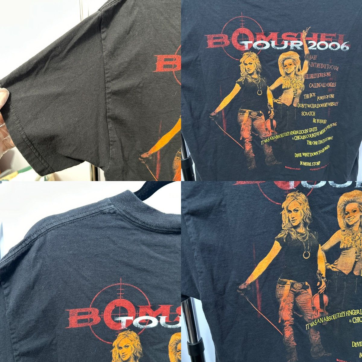Delta Vintage Bomshel 2006 Graphic Tshirt Size Large - "Bradley" Size L / US 10 / IT 46 - 20 Thumbnail