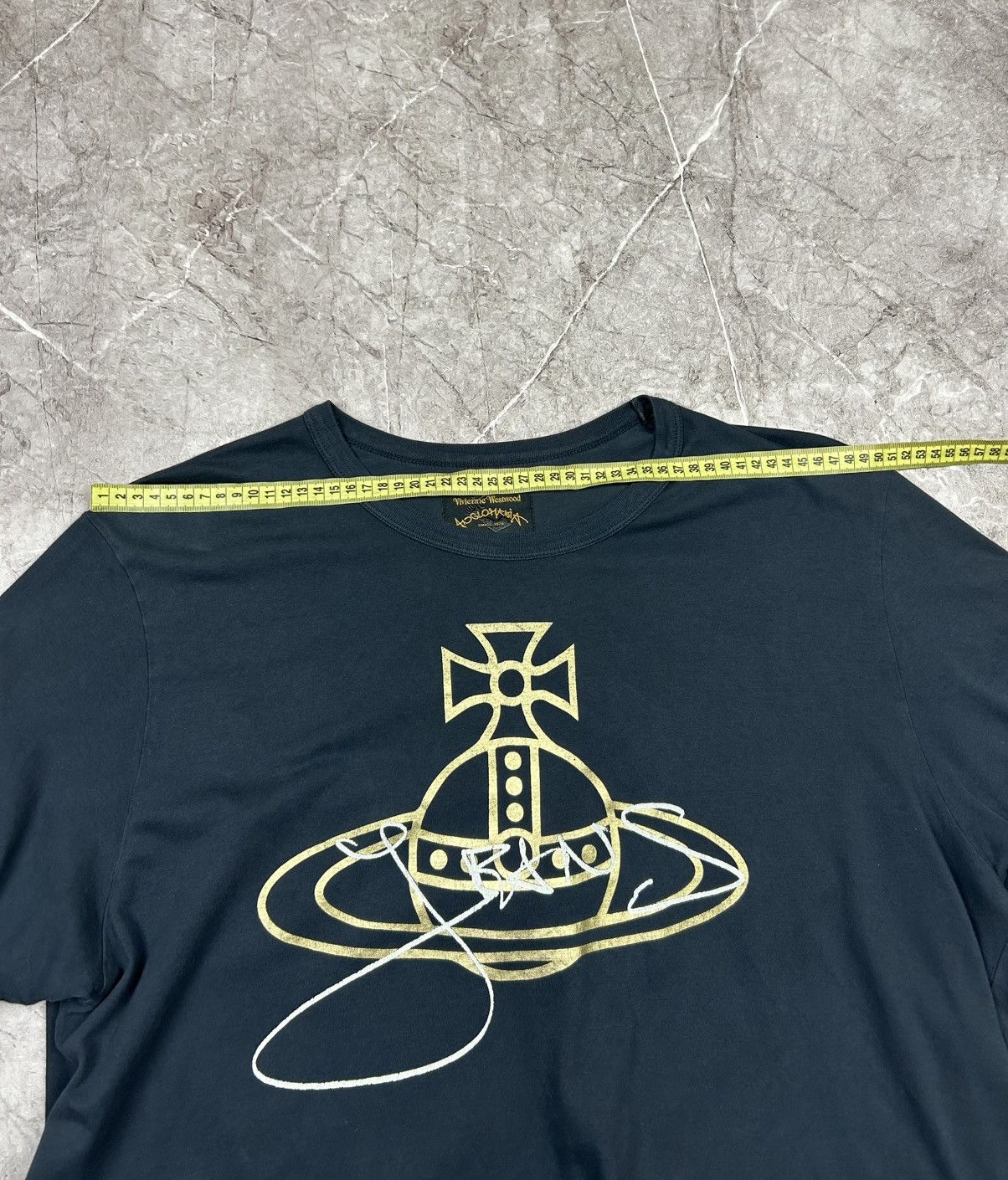 Vivienne Westwood Vintage Vivienne Westwood Big Logo T-shirt Dark blue Size US XXL / EU 58 / 5 - 8 Thumbnail