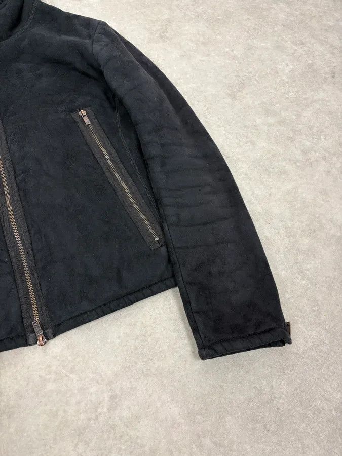 Emporio Armani FW2008 Emporio Armani Navy Shearling Jacket Size US S / EU 44-46 / 1 - 8 Thumbnail