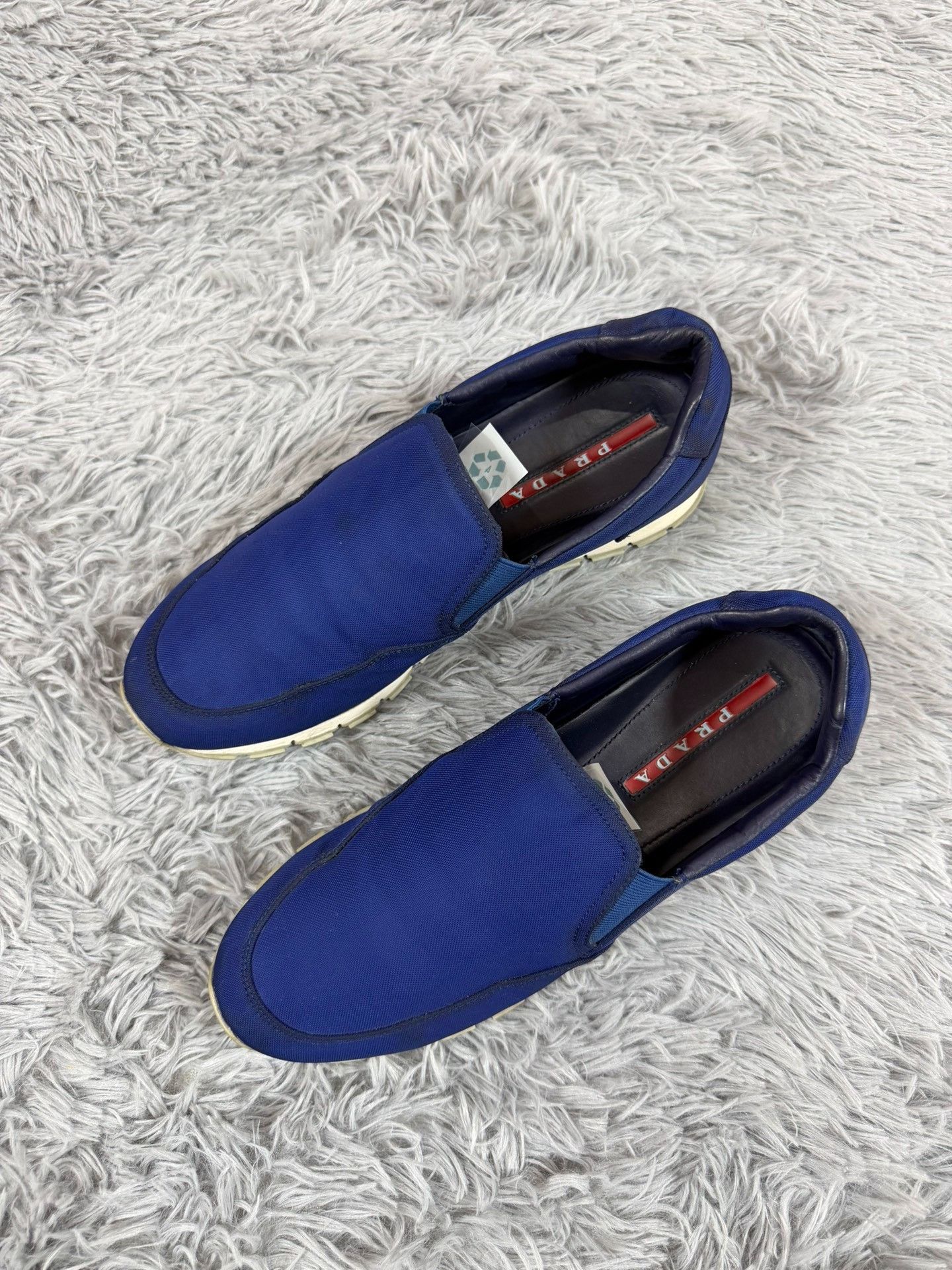 Prada Prada Mesh Blue Lowtop Sneakers 9 Men Size US 9 / EU 42 - 1 Thumbnail