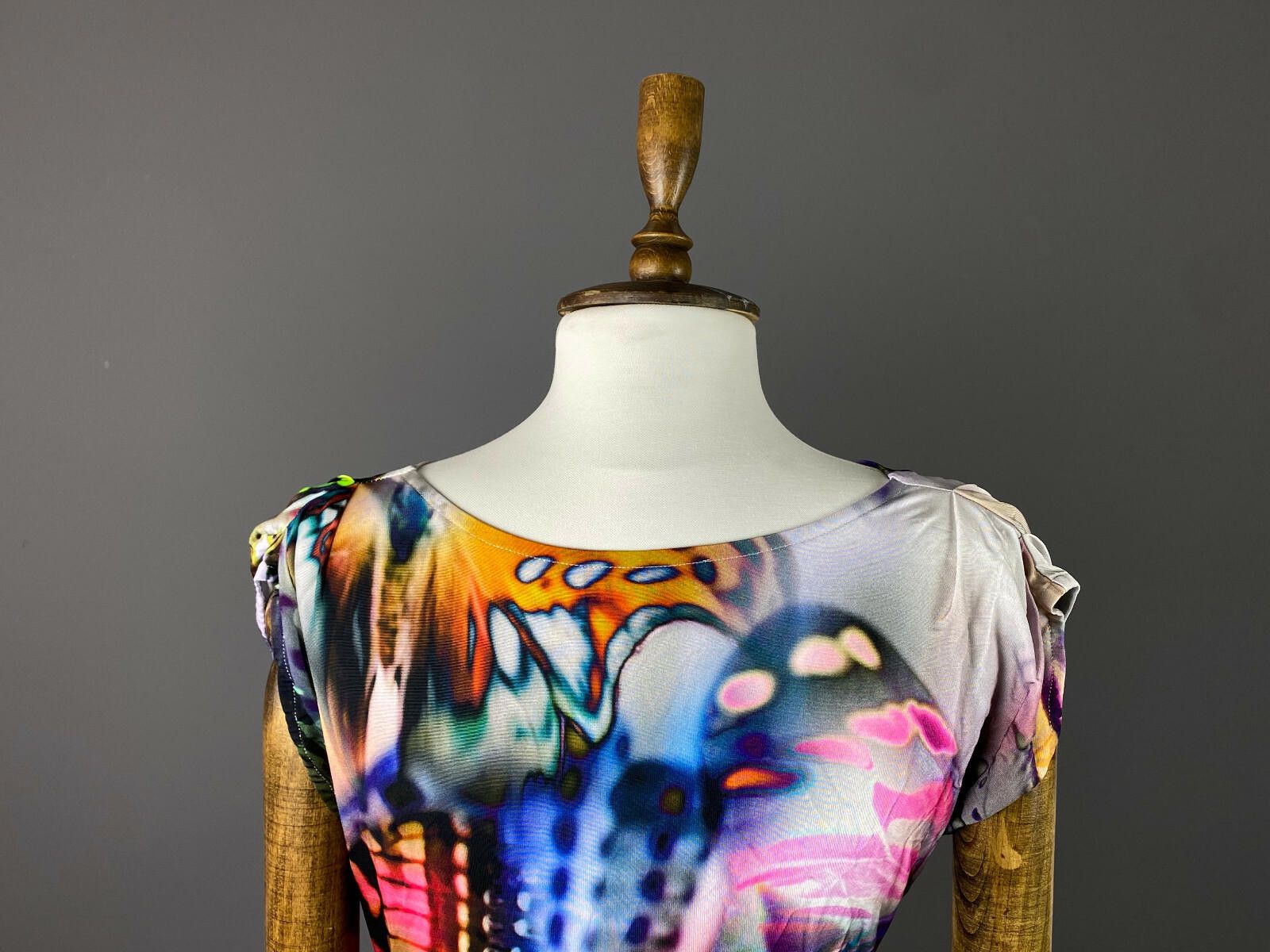 Designer Ana Alcazar Multicolor Butterfly Tank Midi Dress Size 36 Size M / US 6-8 / IT 42-44 - 6 Thumbnail