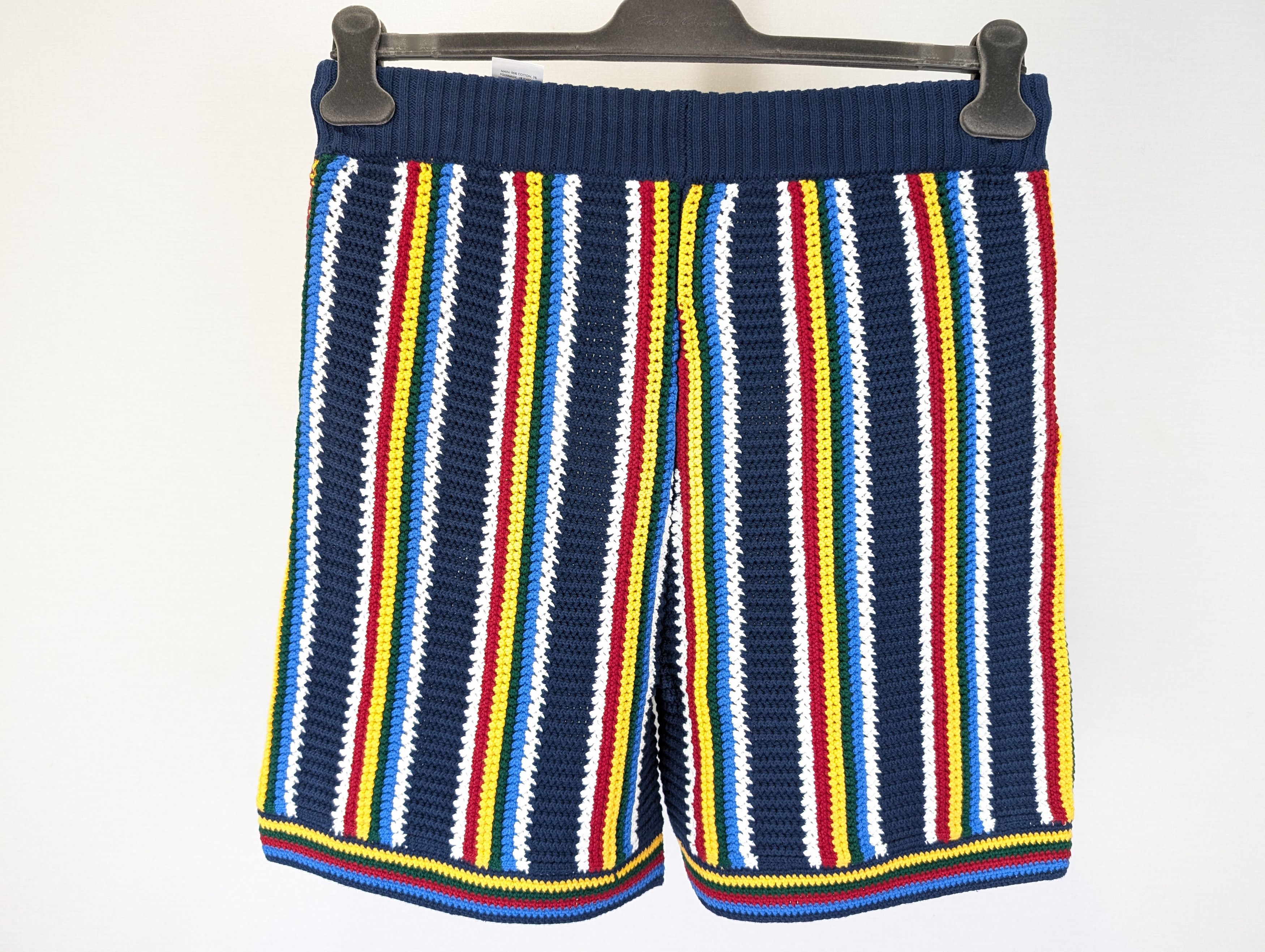 Casablanca o1rshd1 DUP / Cotton Crochet Shorts in Navy Size US 36 / EU 52 - 9 Thumbnail
