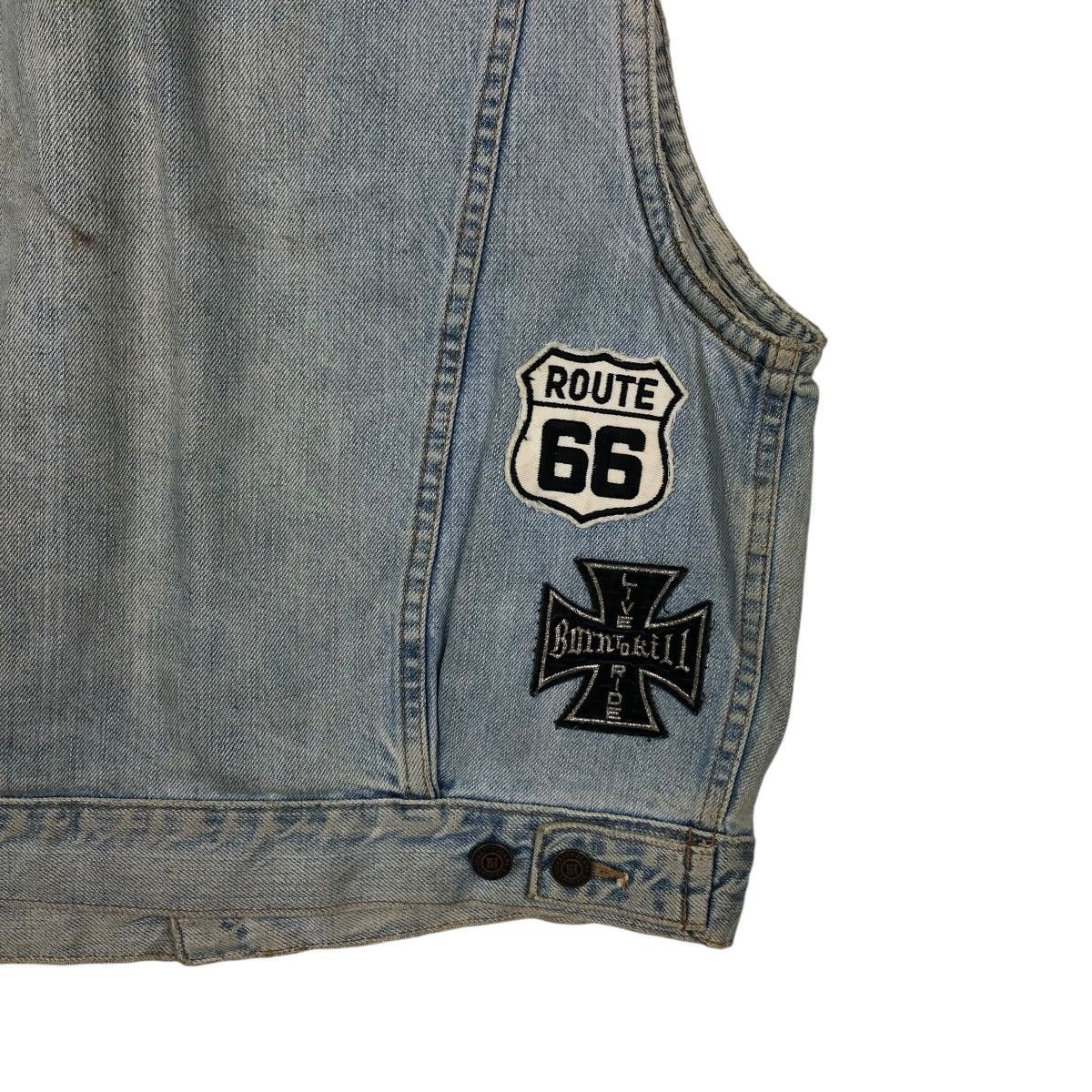 Japanese Brand 🔥DISTRESSED DENIM TANK TOP SLEEVELESS BIG JOHN USA PATCHES Size US M / EU 48-50 / 2 - 13 Thumbnail