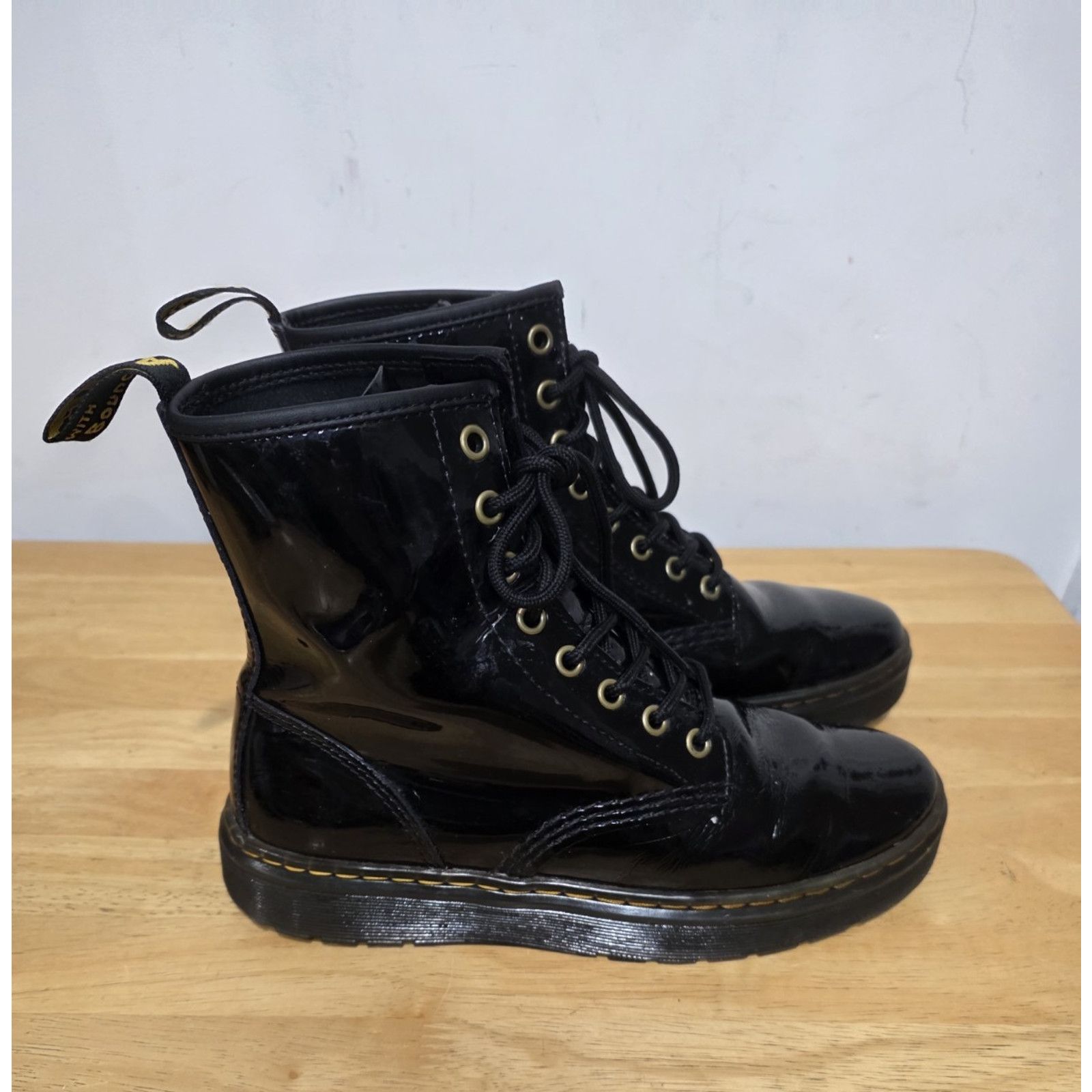 Dr. Martens Dr. Martens Zavala Womens Size 7 Mens 6 Black Leather Size US 5 / IT 35 - 2 Thumbnail