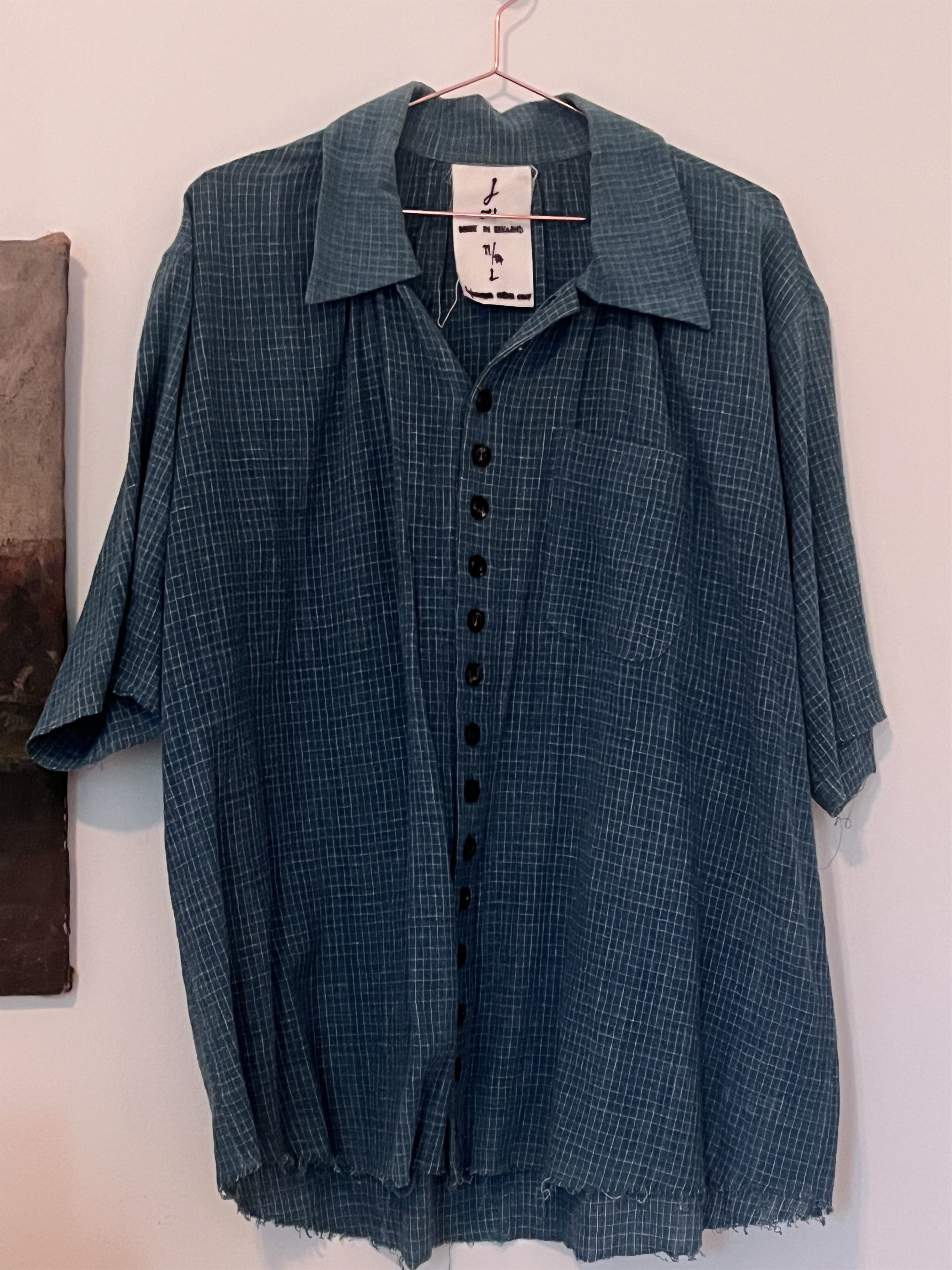 John Alexander Skelton Blue short sleeve shirt Size US L / EU 52-54 / 3 - 3 Thumbnail