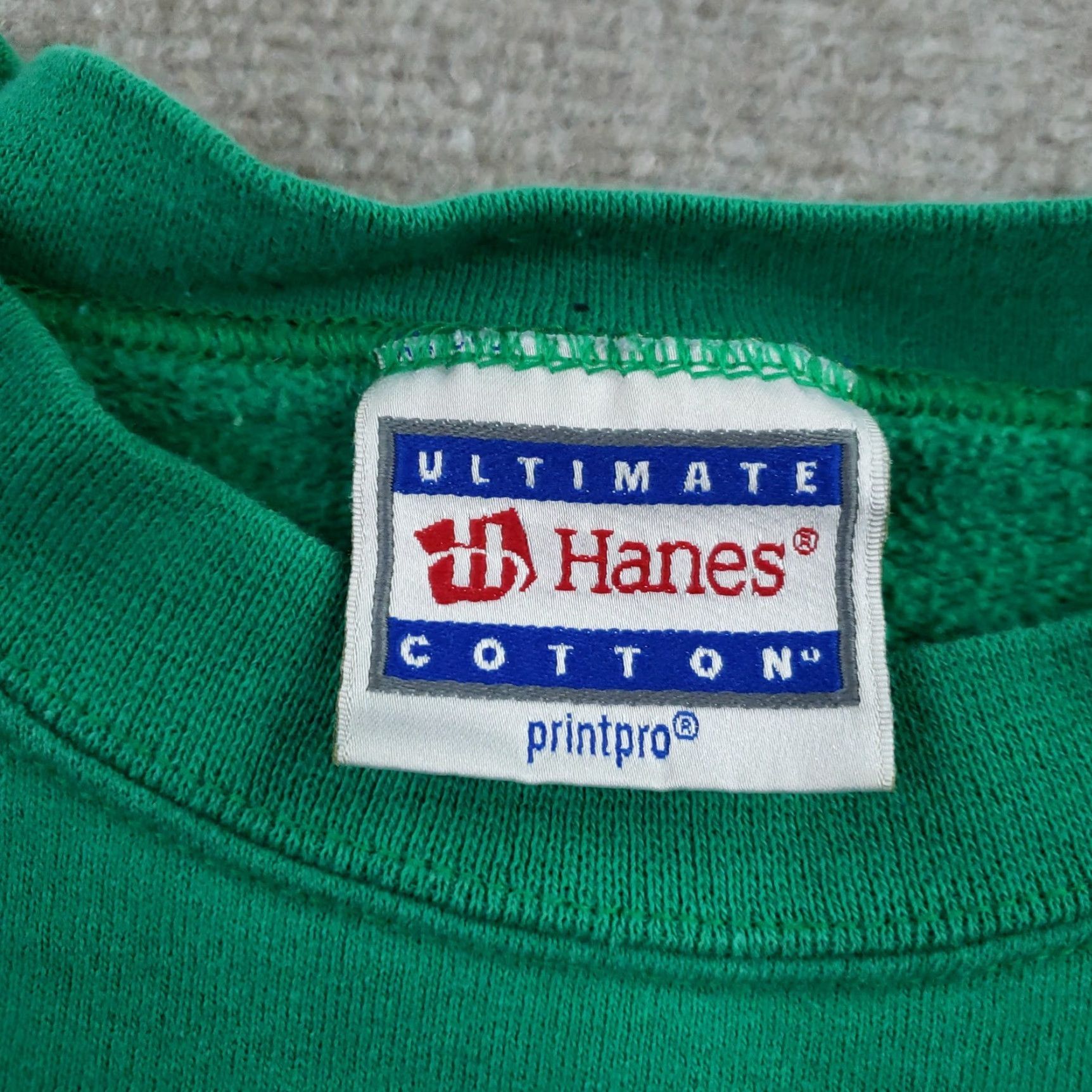 Hanes VINTAGE Hanes Sweatshirt Mens Small Green Cotton Crewneck Pullover Y2K - Shirt, Mens, Size S, Green, Cotton, Pullover, Crew Neck, Long Sleeve Size US S / EU 44-46 / 1 - 5 Thumbnail