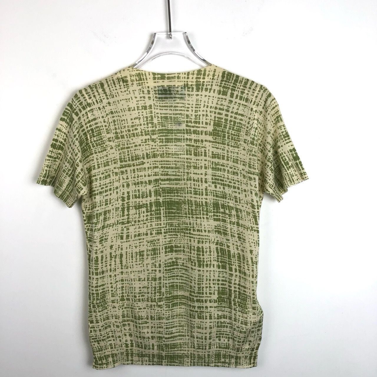 Prada [Prada] Striped Knit Round Neck Contrast Trim Short-Sleeve T Size M / US 6-8 / IT 42-44 - 6 Thumbnail