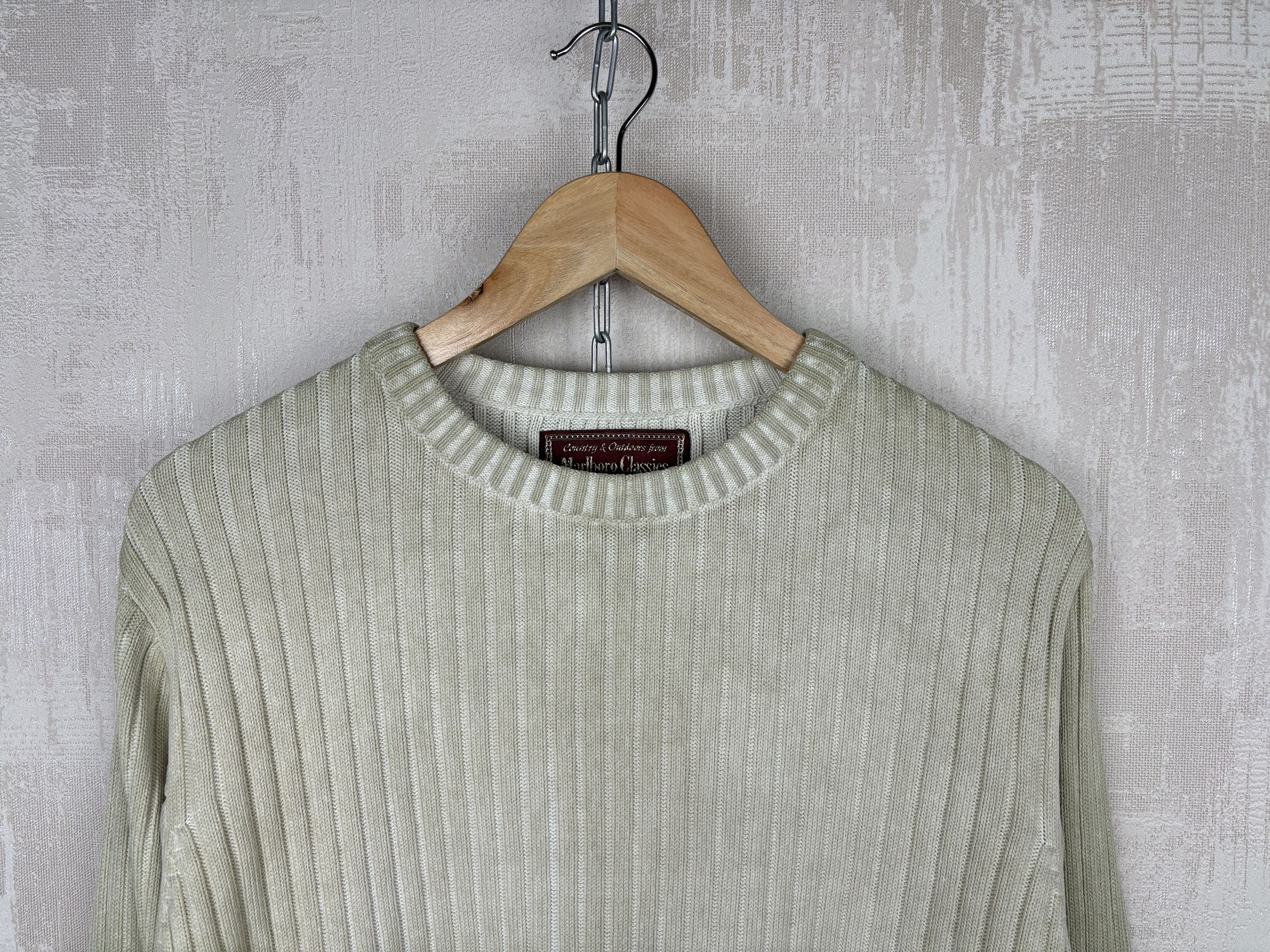 Marlboro Classics × Vintage Marlboro Classics Ribbed Rib Knit Vintage Sweater Crew Neck Size US L / EU 52-54 / 3 - 4 Thumbnail