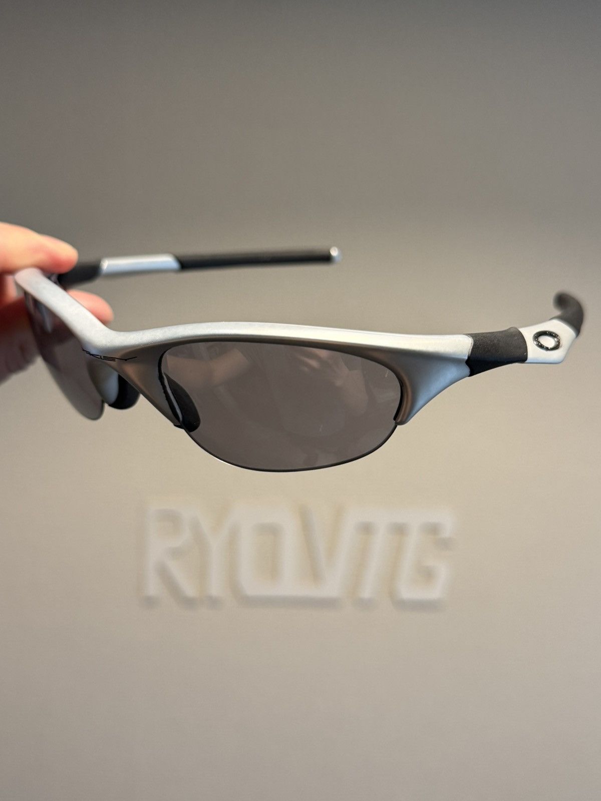 Oakley OAKLEY HALF JACKET SILVER SUNGLASSES Size ONE SIZE - 1 Thumbnail