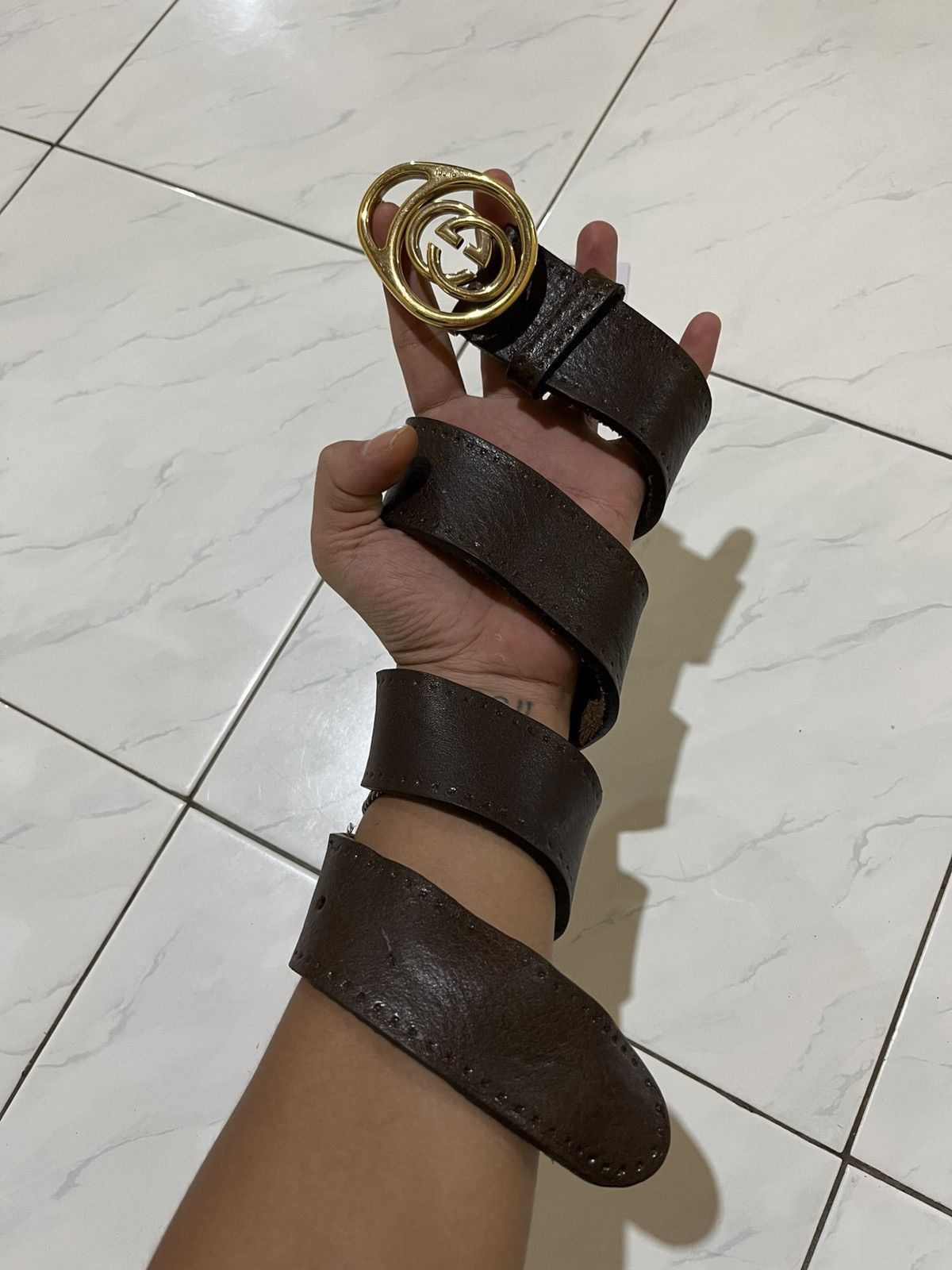 Gucci 🔥 Gucci Leather Belt Size ONE SIZE - 2 Thumbnail