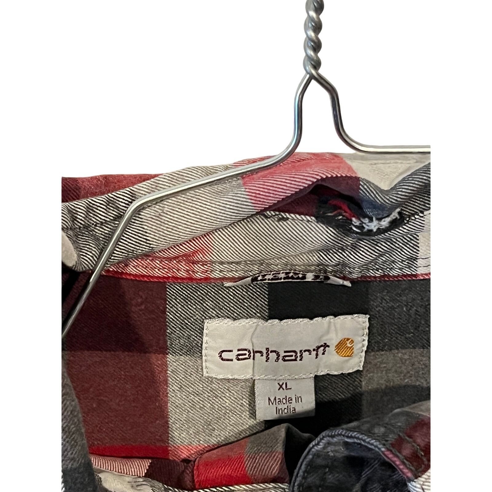 Carhartt Carhartt Red Black Checker Heavy Flannel Mens XL Size US XL / EU 56 / 4 - 5 Thumbnail