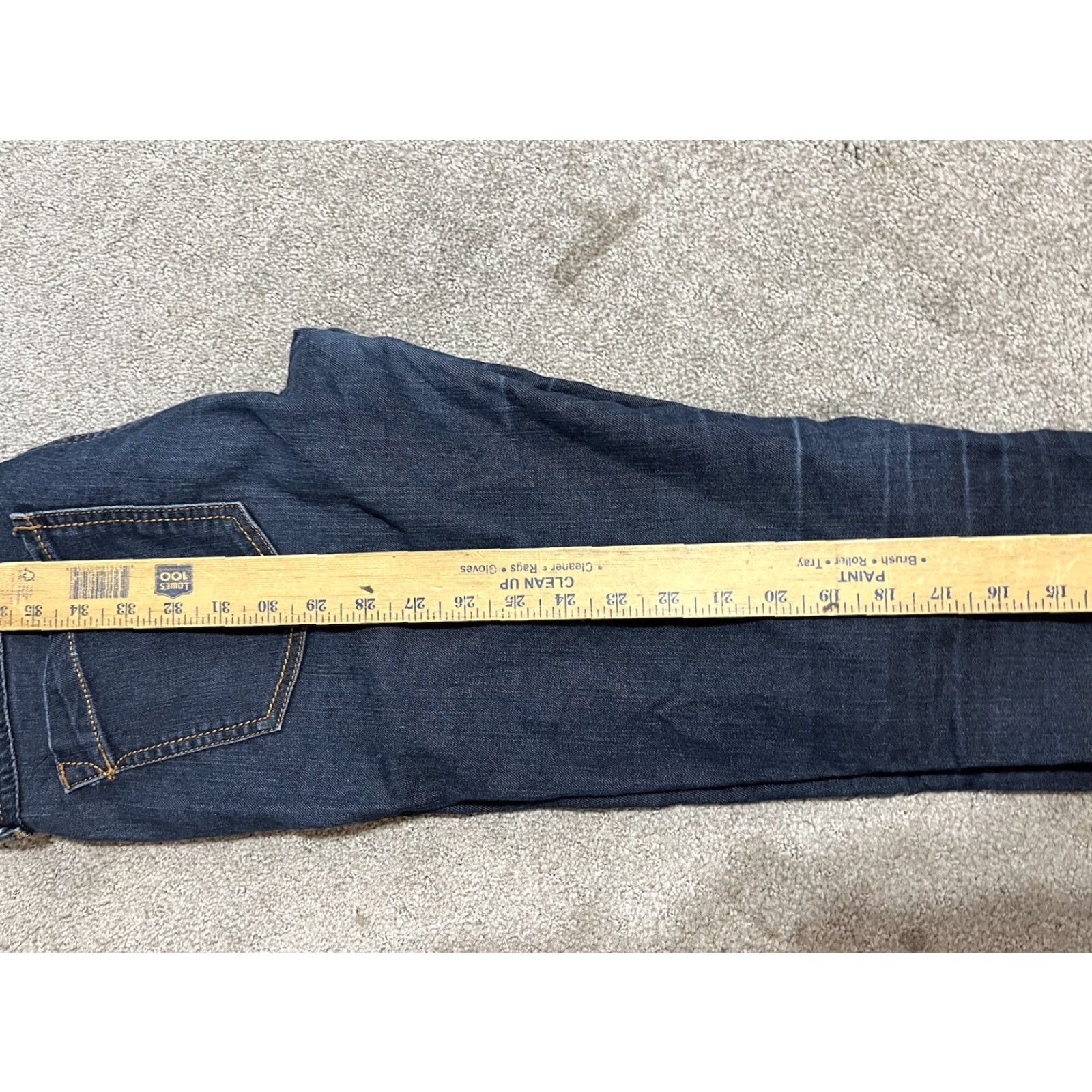 Express Express Zelda Jeans 6R Slim Fit Ultra Low Rise Dark Wash Blue Denim Jeans Women's Skinny Jegging 5-Pocket Express Logo Button Zipper Vintage No N/A Size 28" / US 6 / IT 42 - 6 Thumbnail