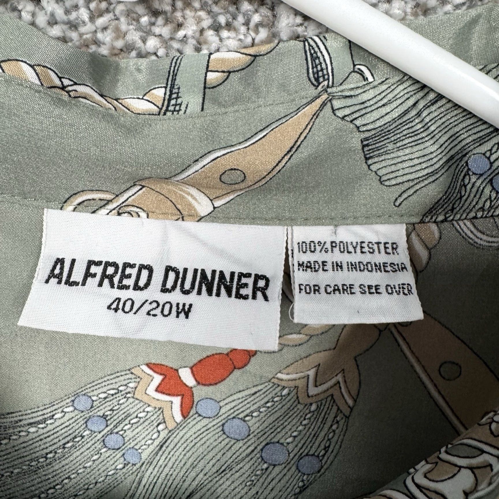 Vintage VINTAGE Alfred Dunner Blouse Top 40/20W Equestrian Art To Wear Grandma Chic Officewear Womens Blouse Size S / US 4 / IT 40 - 6 Thumbnail