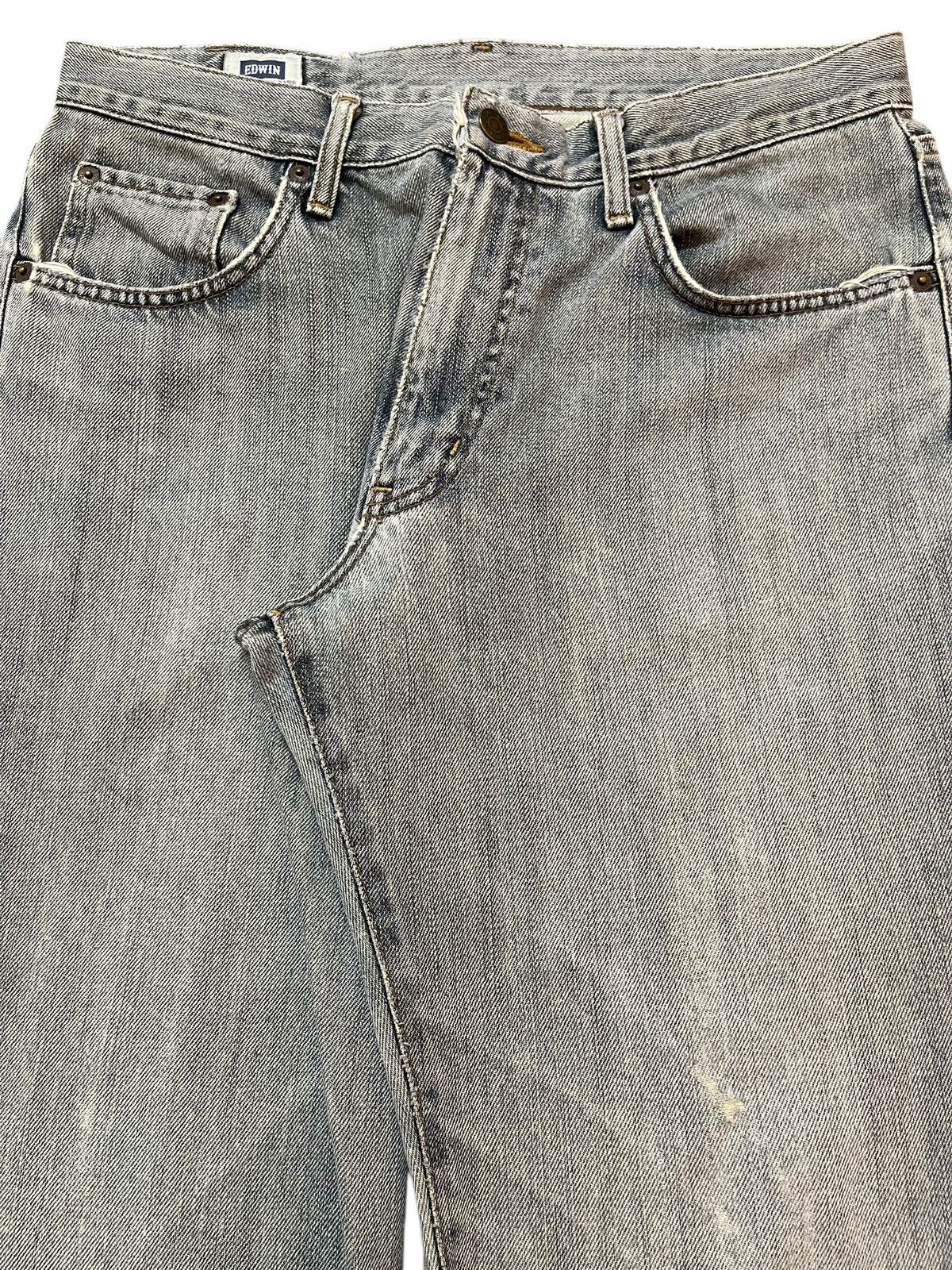 Edwin Vintage Edwin 404 Light Wash Faded Style Baggy Jeans Size US 32 / EU 48 - 4 Thumbnail