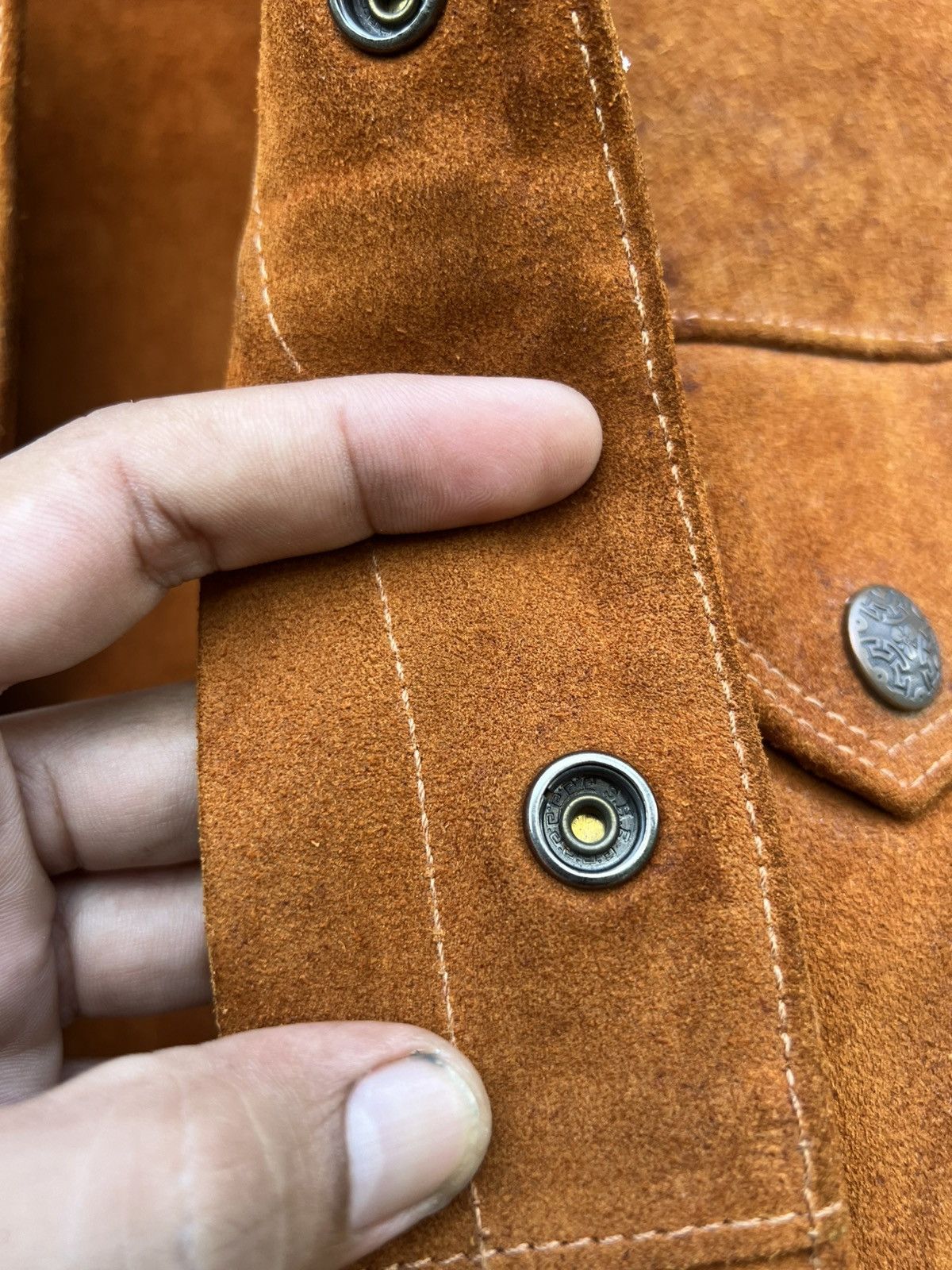 Other Vintage Lether Jacket B.S.H Button Size US S / EU 44-46 / 1 - 12 Thumbnail