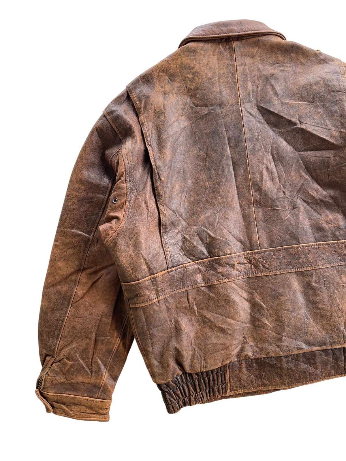 Japanese Brand Sub Urban Sheepskin Leather Jacket Size US L / EU 52-54 / 3 - 9 Thumbnail