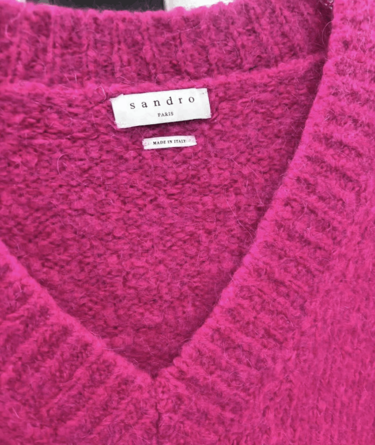 Sandro SANDRO Genuine Mohair Sweater K31 Size XS / US 0-2 / IT 36-38 - 2 Thumbnail