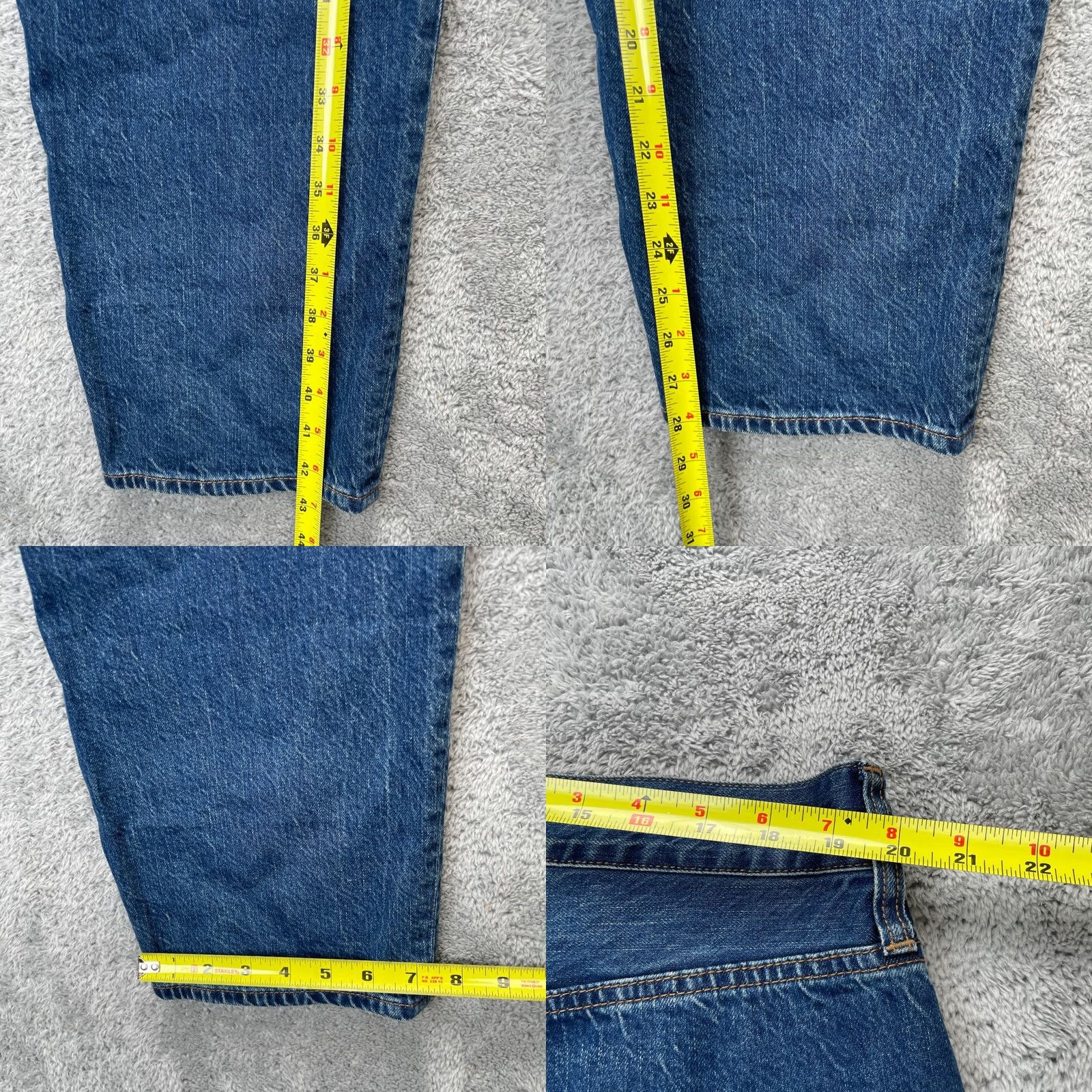 J.Crew J.CREW Jeans Womens 40X28 Tall Blue High Rise Straight Leg Denim Size 27" / US 4 / IT 40 - 8 Thumbnail