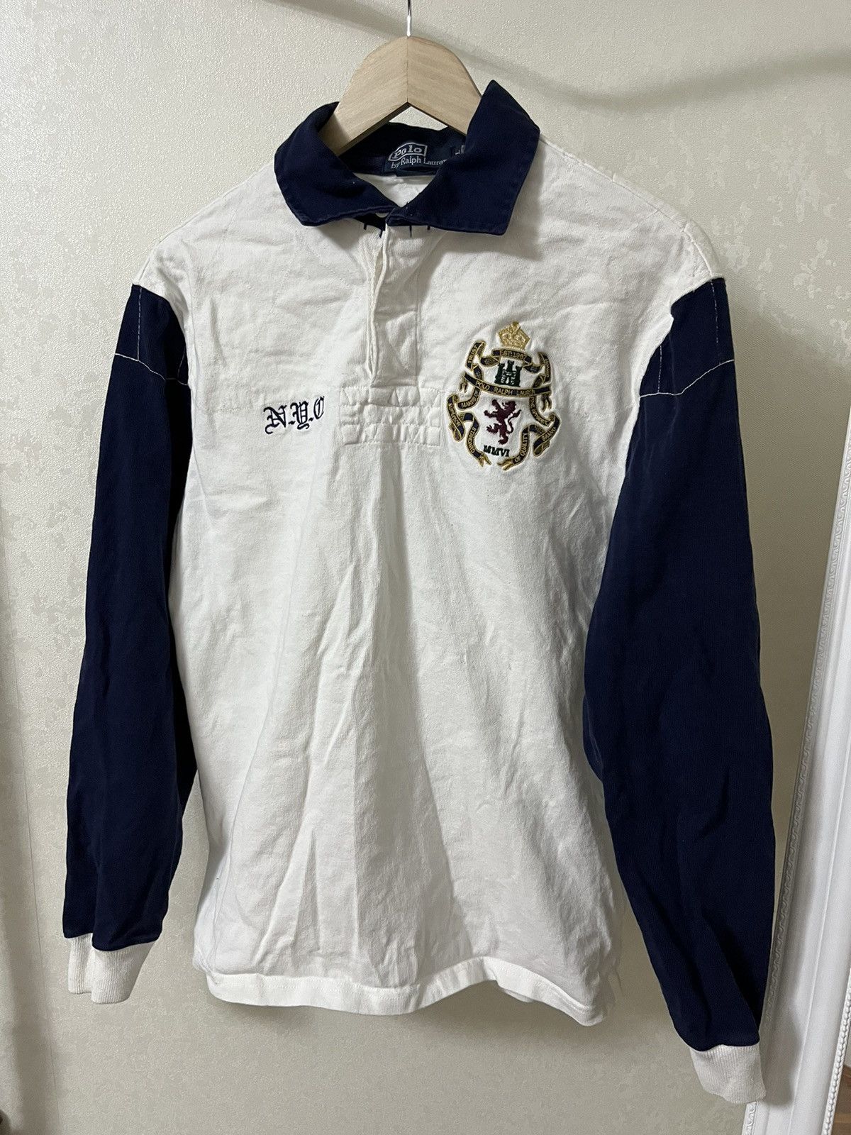 Polo Ralph Lauren Polo Ralph Lauren Vintage Rugby Chief Keef Longsleeve Polo Size US L / EU 52-54 / 3 - 1 Thumbnail