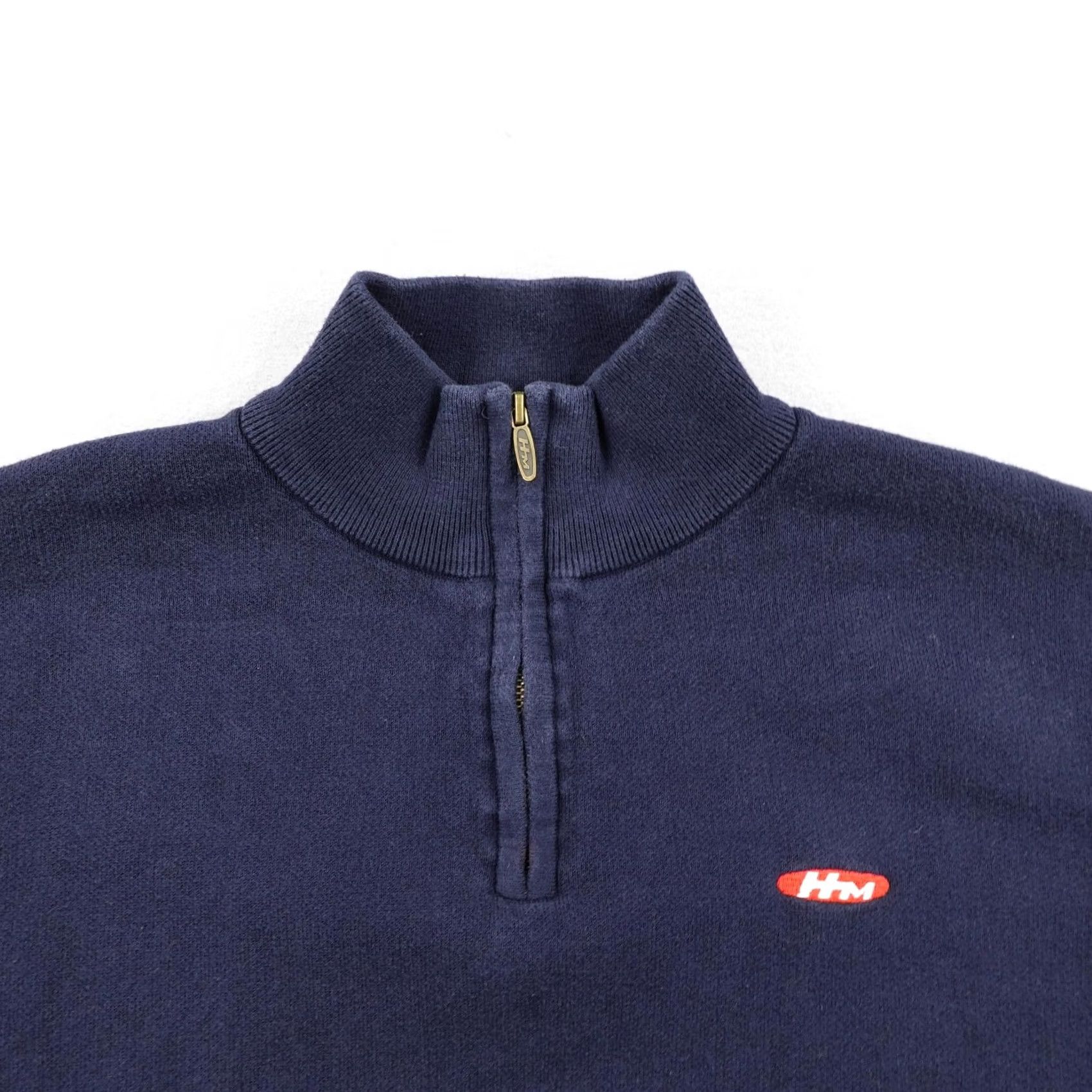 Honda VINTAGE Honda Culture Sweater Mens Large Blue 1/4 Zip Patrick Calello Tokyo Knit Size US L / EU 52-54 / 3 - 2 Thumbnail