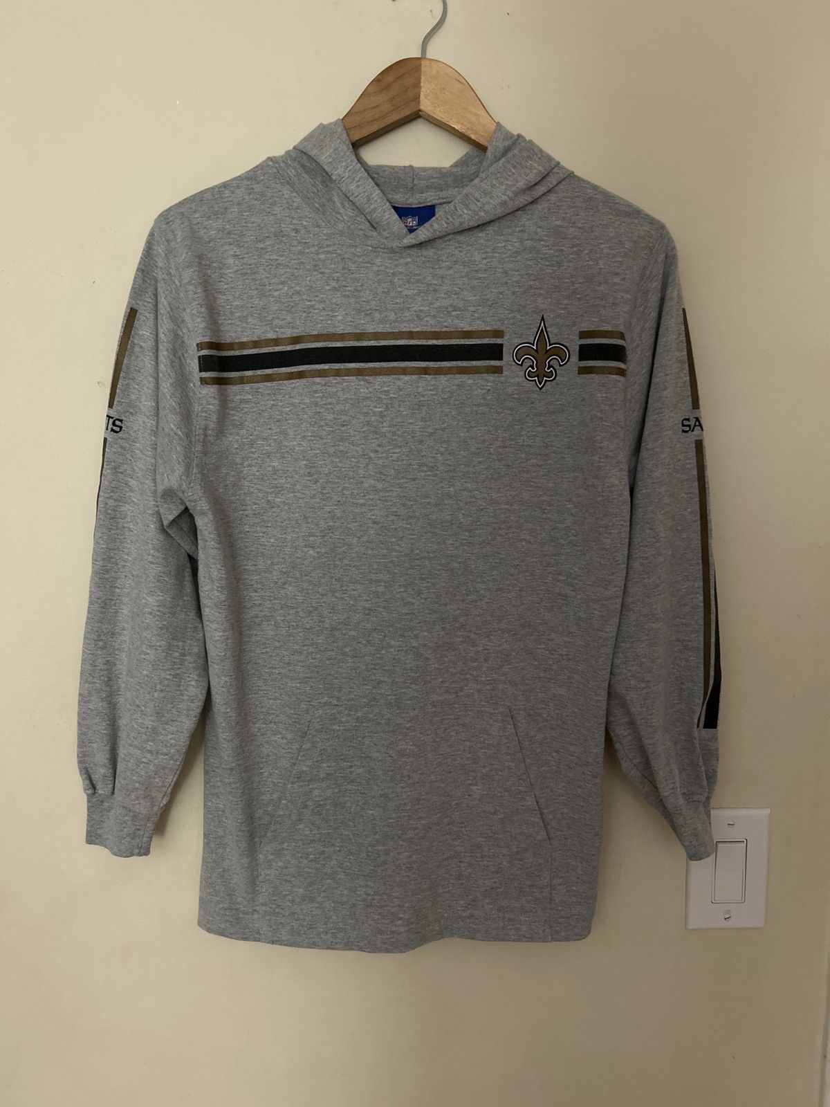 NFL × Vintage Vintage NFL New Orleans saints hooded long sleeve Size US L / EU 52-54 / 3 - 1 Thumbnail