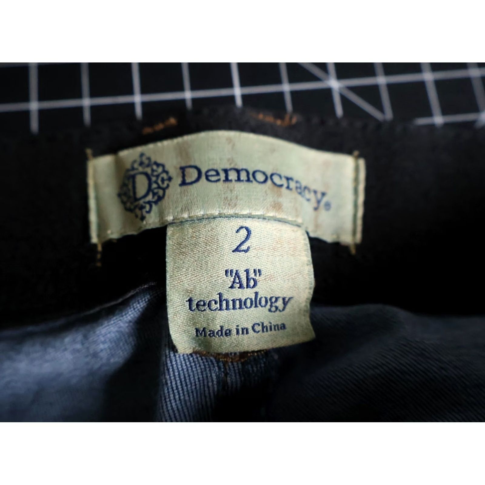 Vintage Democracy Ab Technology Jeans Women's 2 (28 x 29) Blue Straight Leg Denim Size 26" / US 2 / IT 38 - 3 Thumbnail