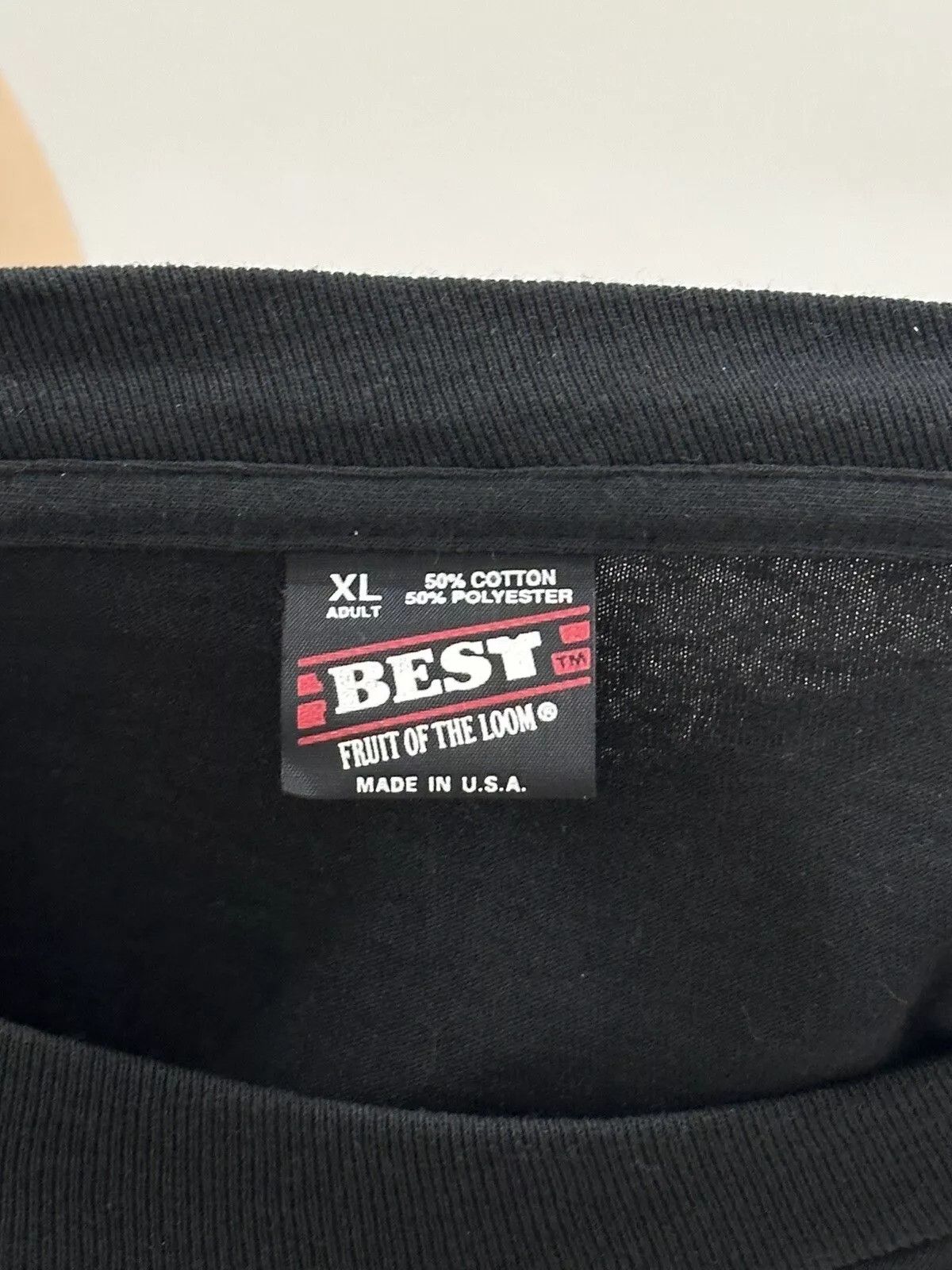 Fruit Of The Loom Vintage Screen Star 1990s Born to be used Que Shirt Single Size US XL / EU 56 / 4 - 7 Thumbnail