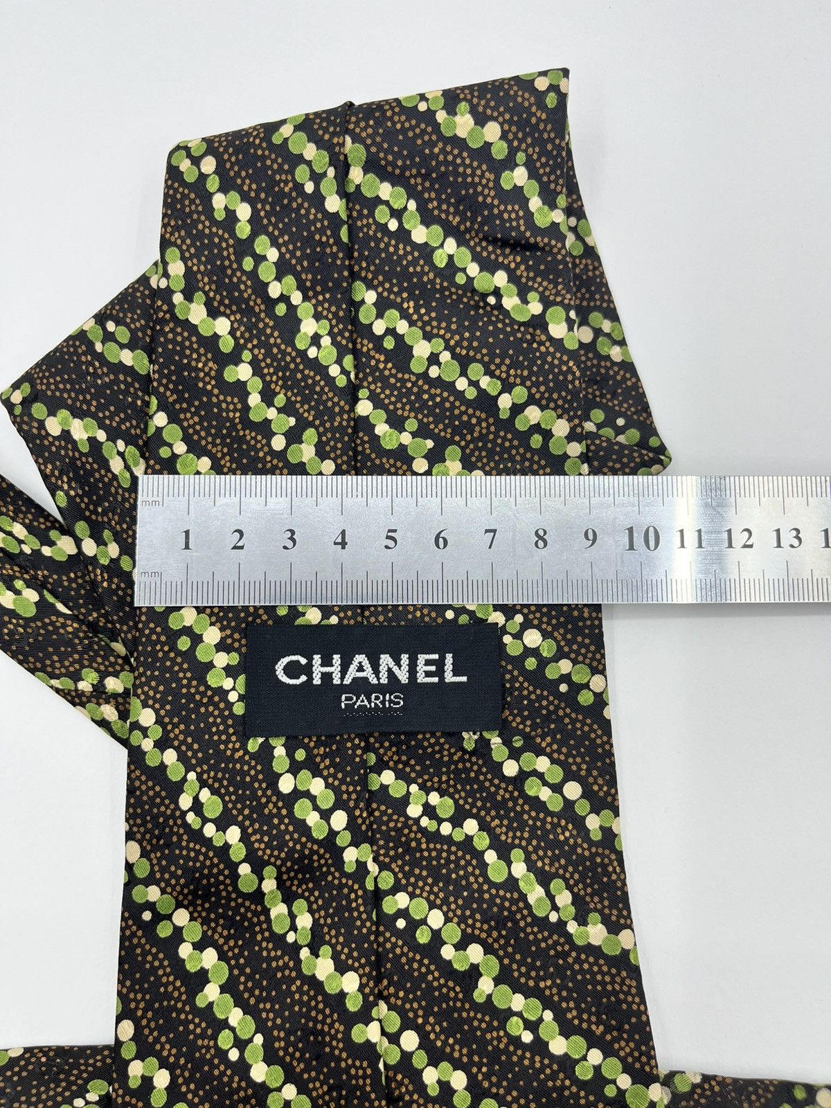 Chanel Vintage Men’s Silk Tie – Chanel (Soie, Made in France) Size ONE SIZE - 16 Thumbnail