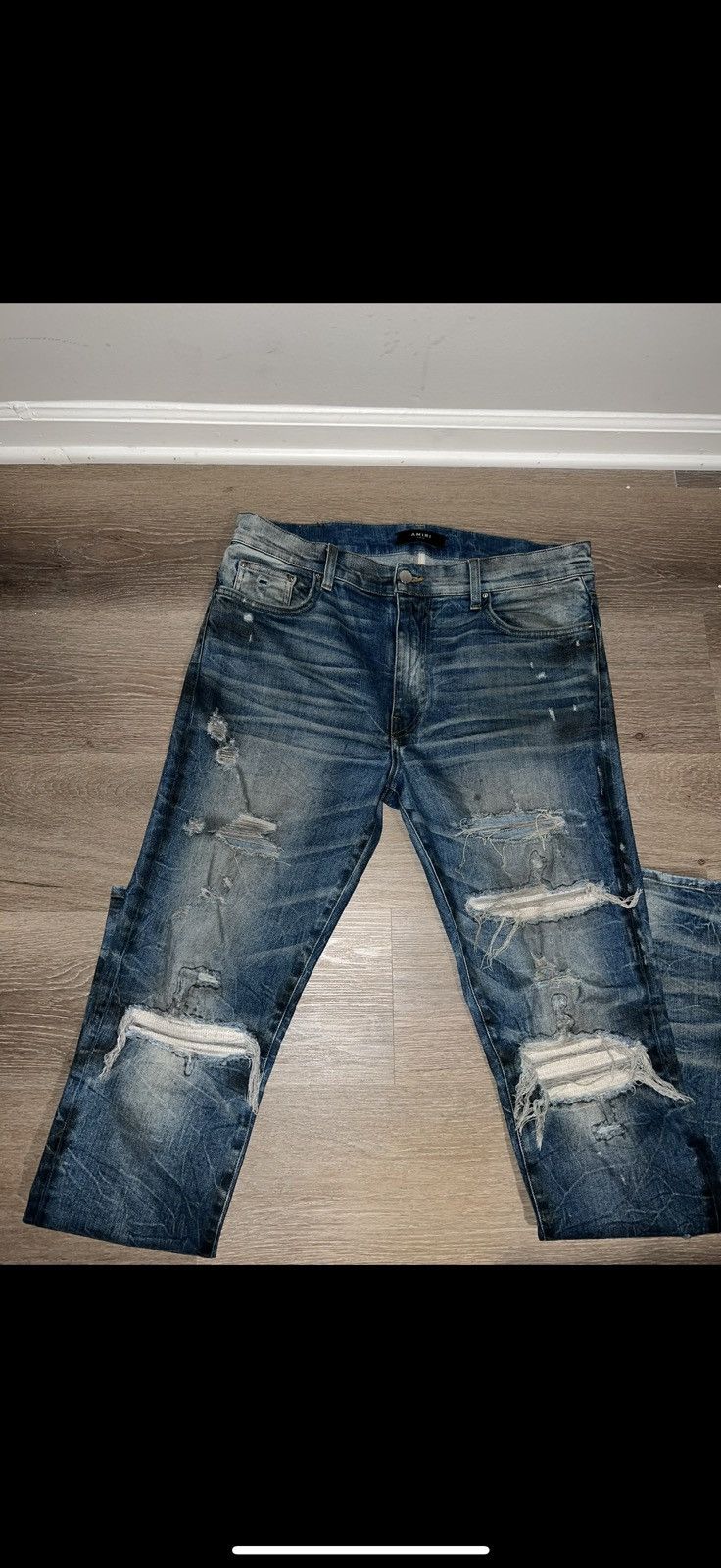 Amiri Cashmere Patch Amiri Jeans Lightly Worn Size US 36 / EU 52 - 1 Thumbnail